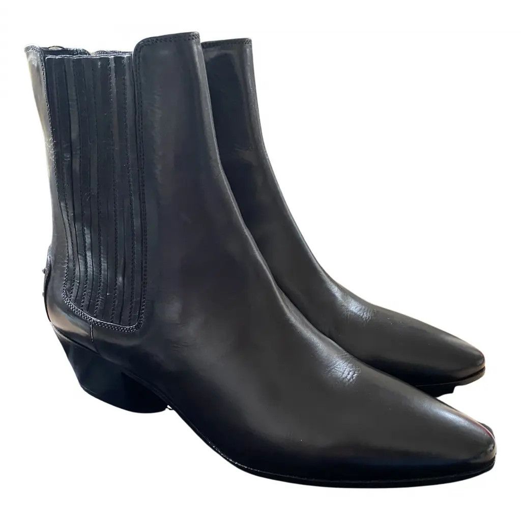 Saint Laurent Paris o1b1hav110924 West Chelsea Boots in Smooth in Black Size US 5 / IT 35 - 1 Thumbnail