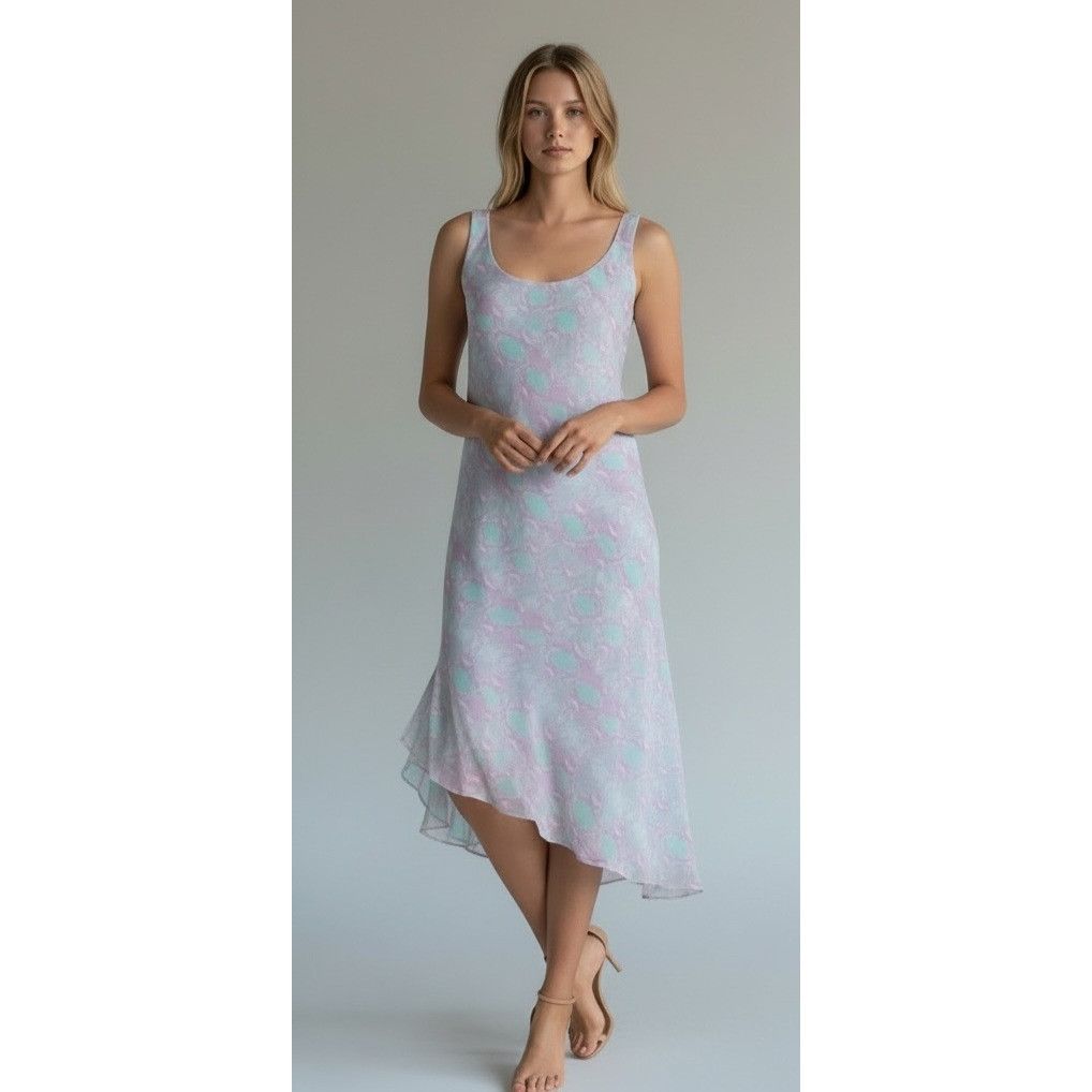 DVF Diane von Furstenberg Talia Tank Midi Dress In Sea Pytho