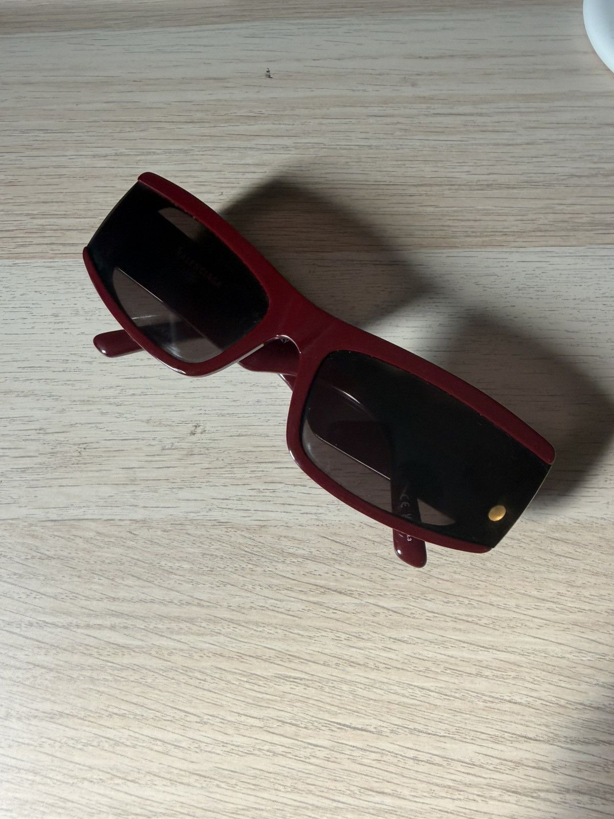 Balenciaga Balenciaga sunglasses in maroon Size ONE SIZE - 1 Thumbnail