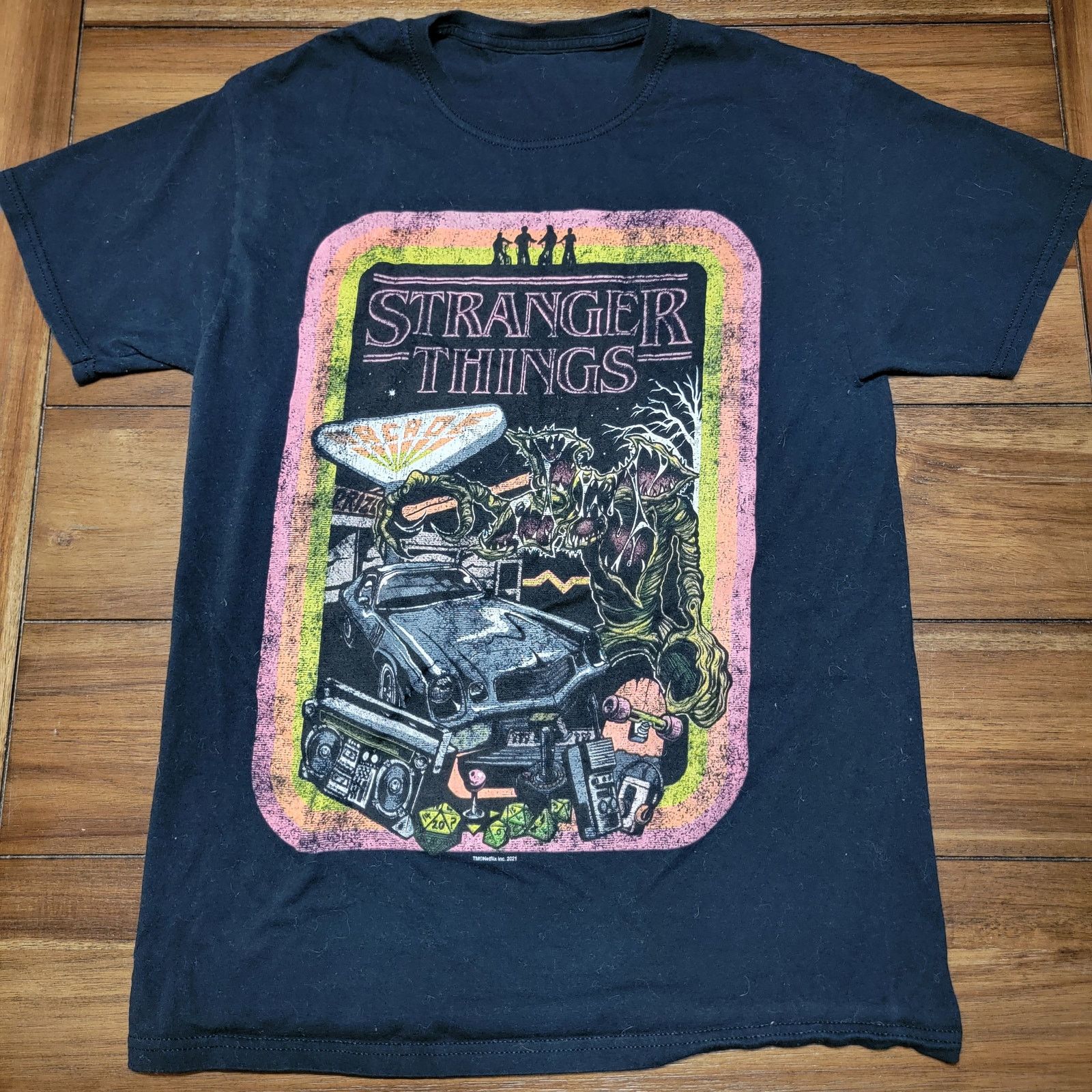 Other Stranger Things Black Unisex Tee 80's Things - Size Small Size US S / EU 44-46 / 1 - 1 Thumbnail