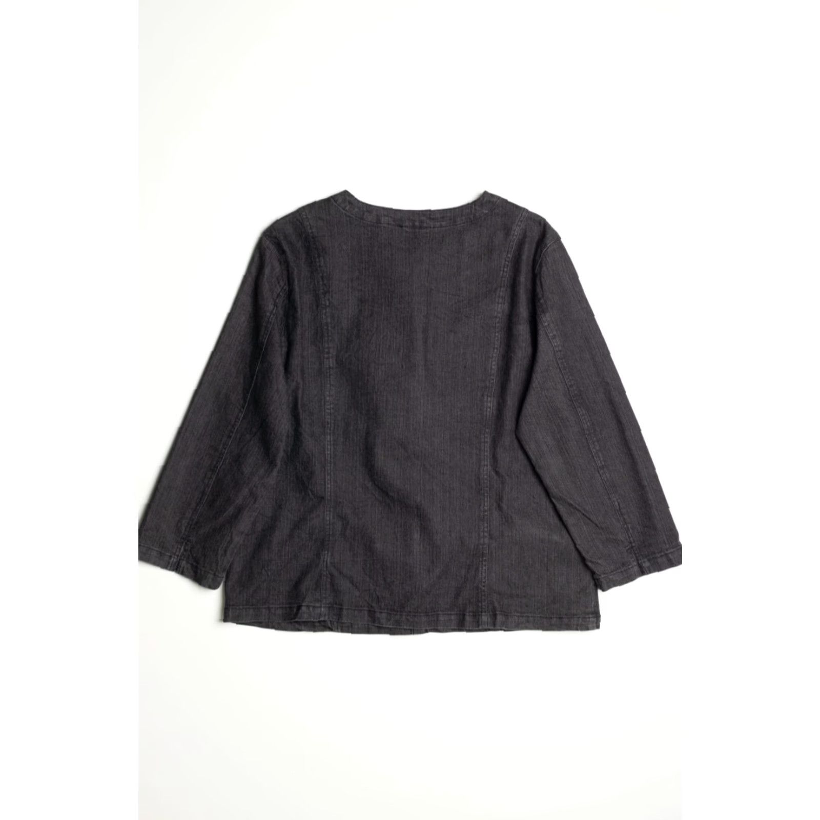 JM Collection VINTAGE JM Collection Black Denim Jacket Large Sequin Trim Ruffle Detail Jacket Mens Girls Womens Size US L / EU 52-54 / 3 - 3 Thumbnail