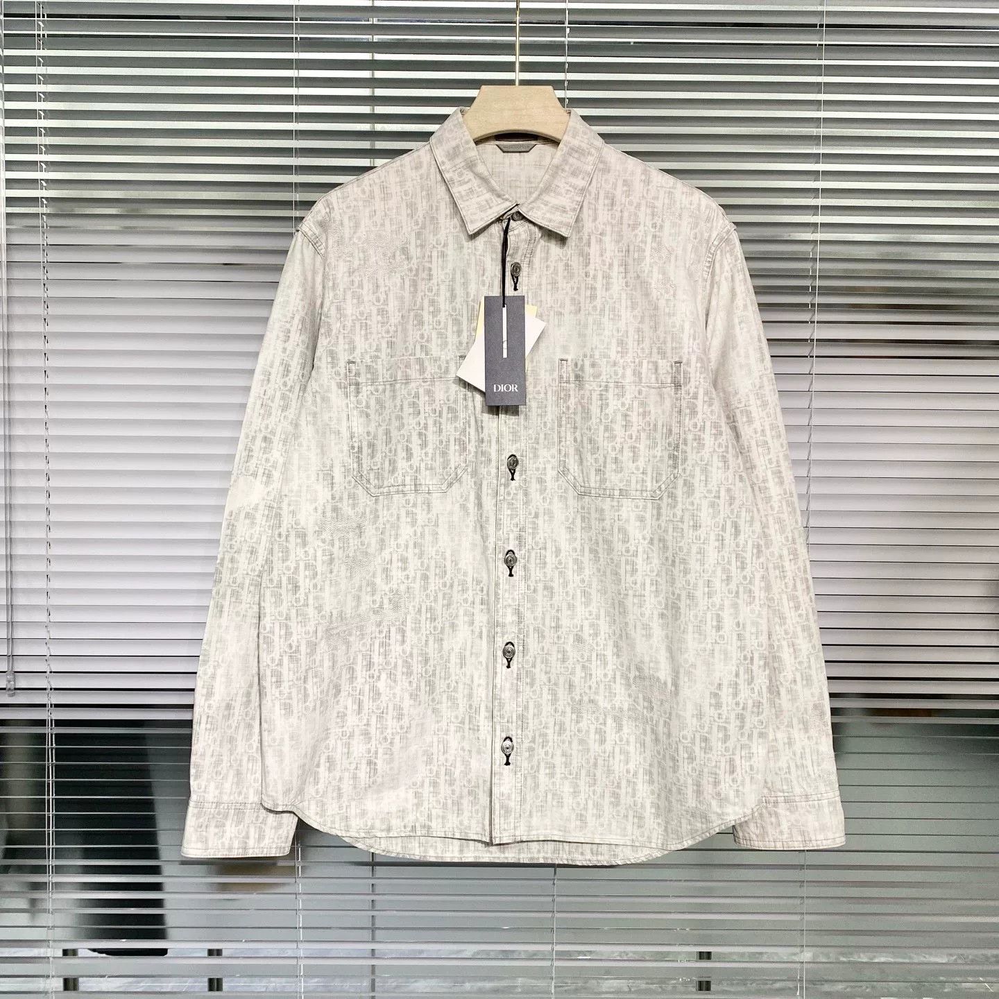 Dior Dior Monogram Distressed Shirt Jacket Size US M / EU 48-50 / 2 - 1 Thumbnail
