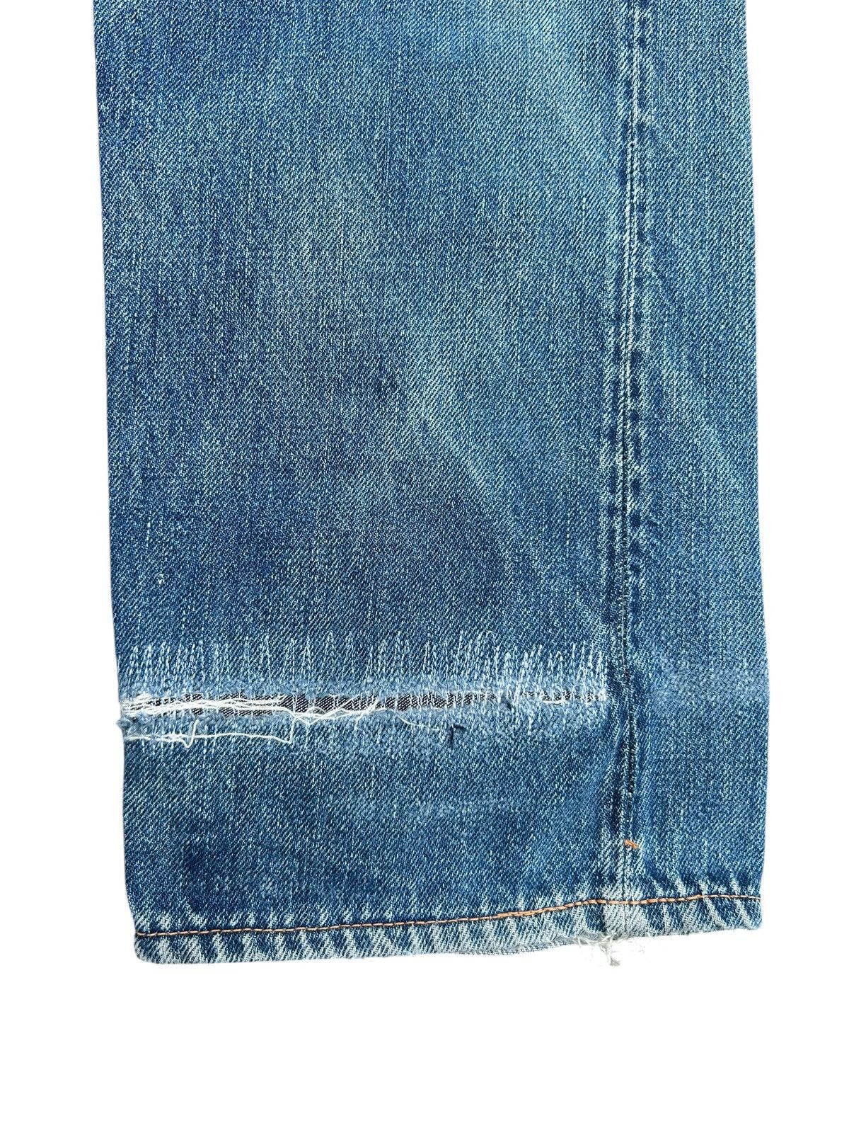 Evisu Vintage Buckle Back Evisu Selvedge Repair Denim jeans Size US 27 - 14 Thumbnail