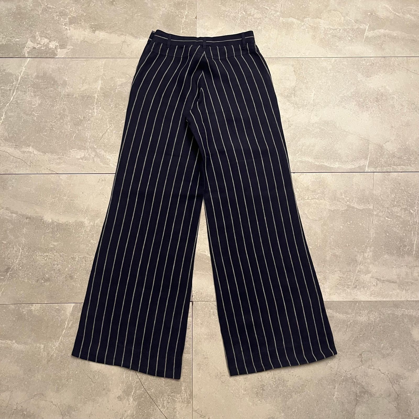 Ralph Lauren Ralph Lauren Purple Label Vintage Wool Pinstripe Pants Size 28" / US 6 / IT 42 - 2 Thumbnail