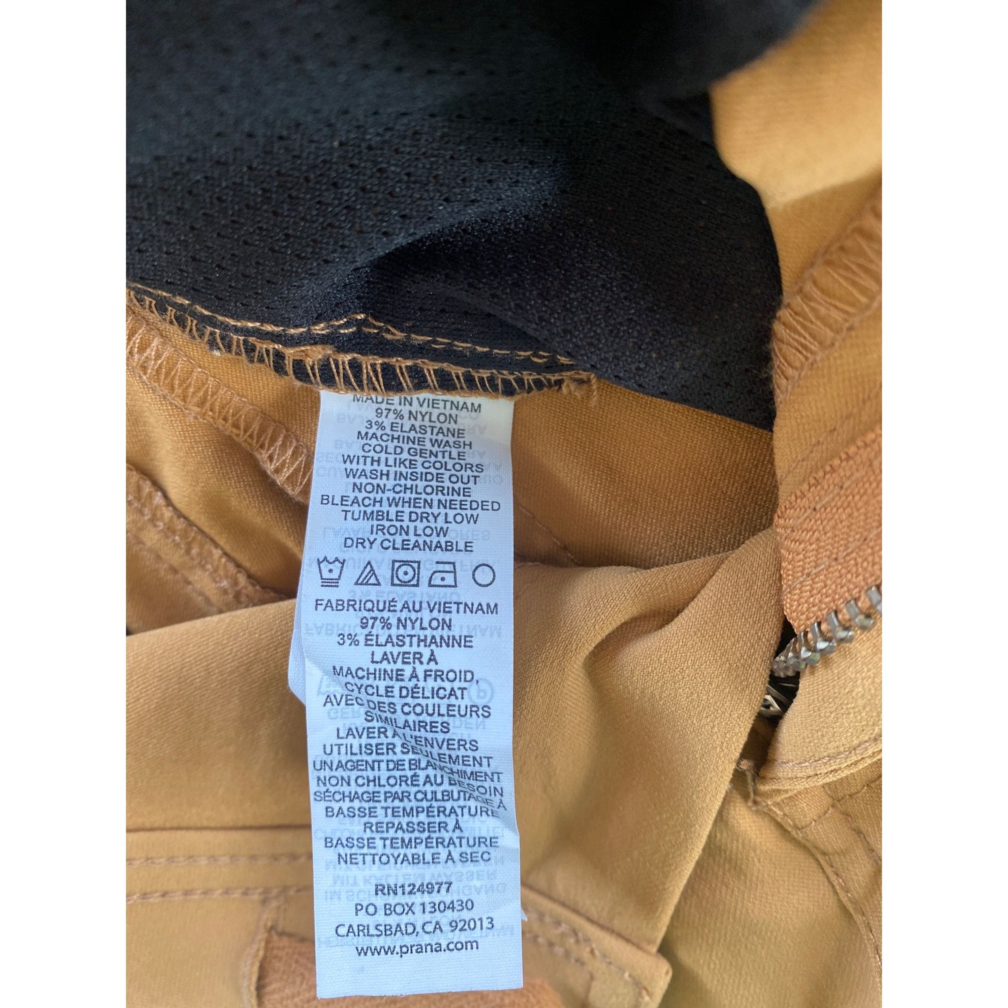 Prana NWT PrAna Halle Pants Women's 8 Short Tan Snap Roll Up Quick Size 30" / US 8 / IT 44 - 11 Thumbnail