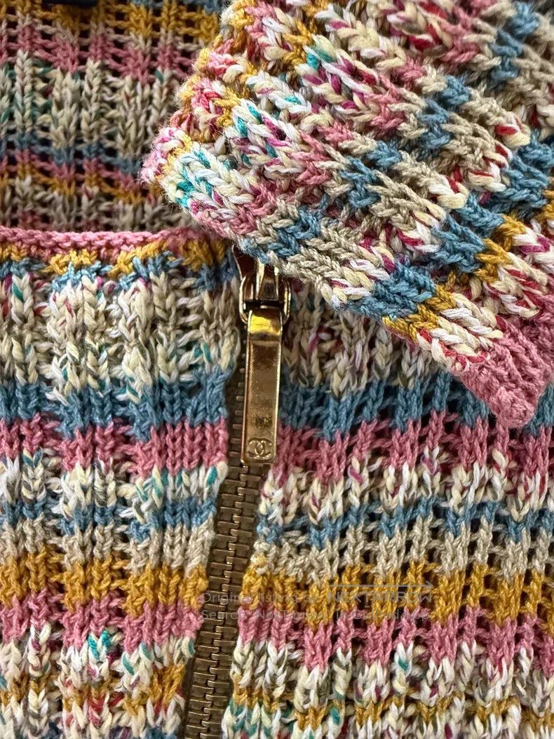 Chanel Chanel Coloured knitted jacket Size XS / US 0-2 / IT 36-38 - 6 Thumbnail