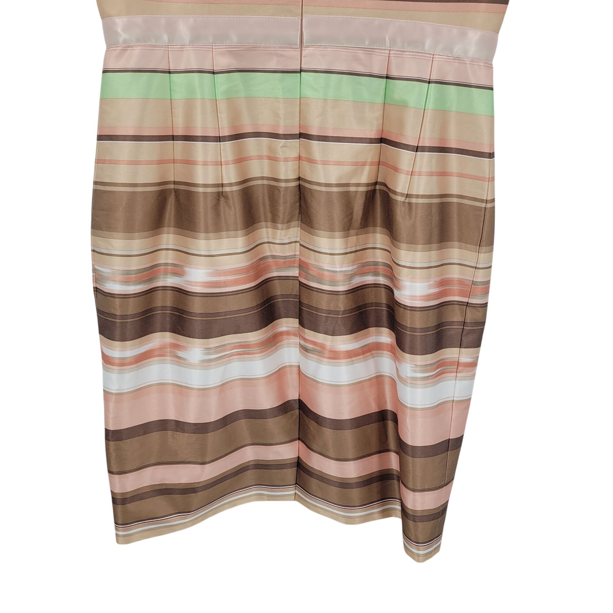 Other Womens Satin Nasopalatine Pastel Striped Sleeveless Sheath D Size M / US 6-8 / IT 42-44 - 9 Thumbnail