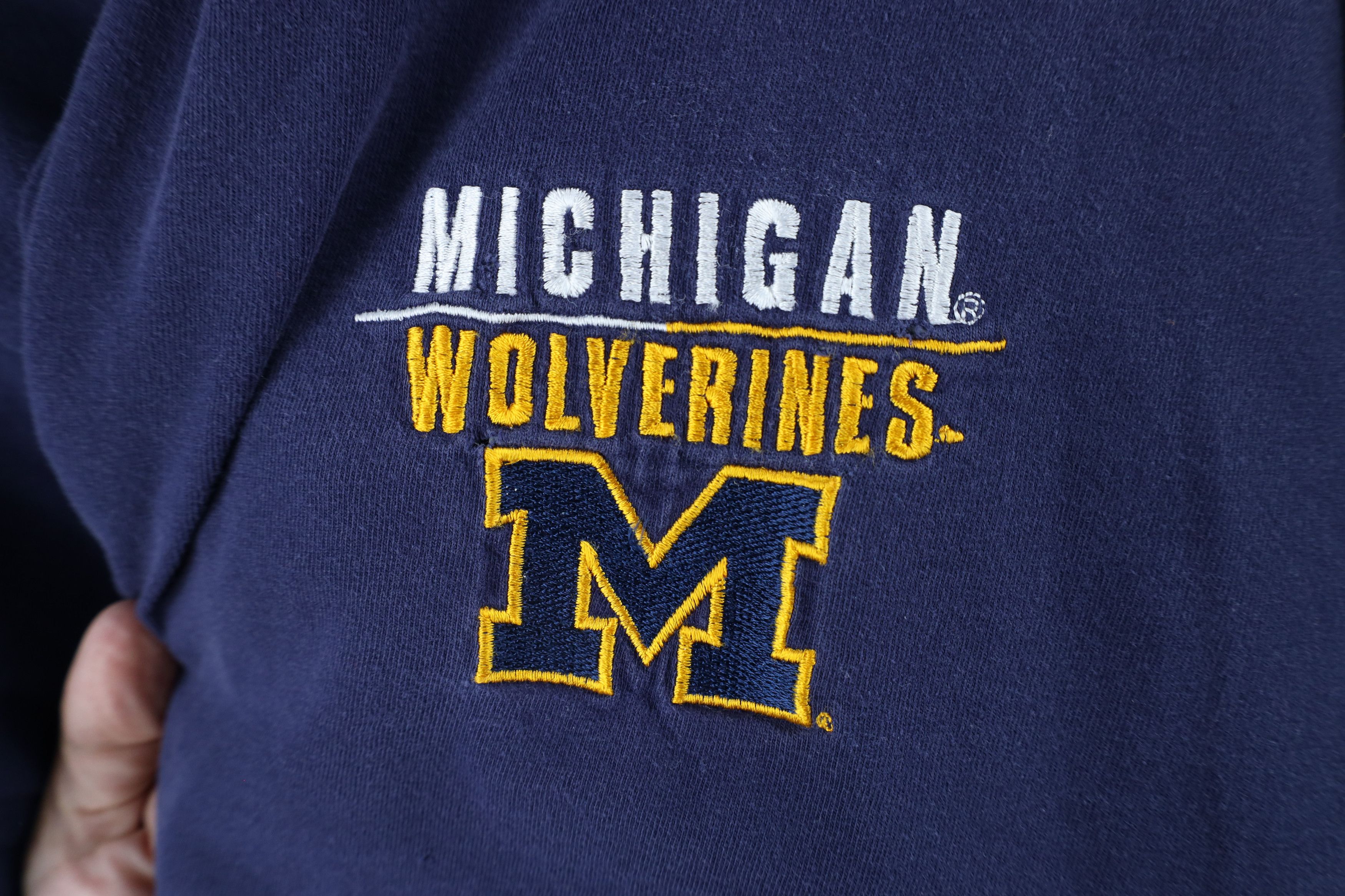 Starter × Vintage Vintage 90s Starter Out University of Michigan T-Shirt Blue Size US XL / EU 56 / 4 - 5 Thumbnail
