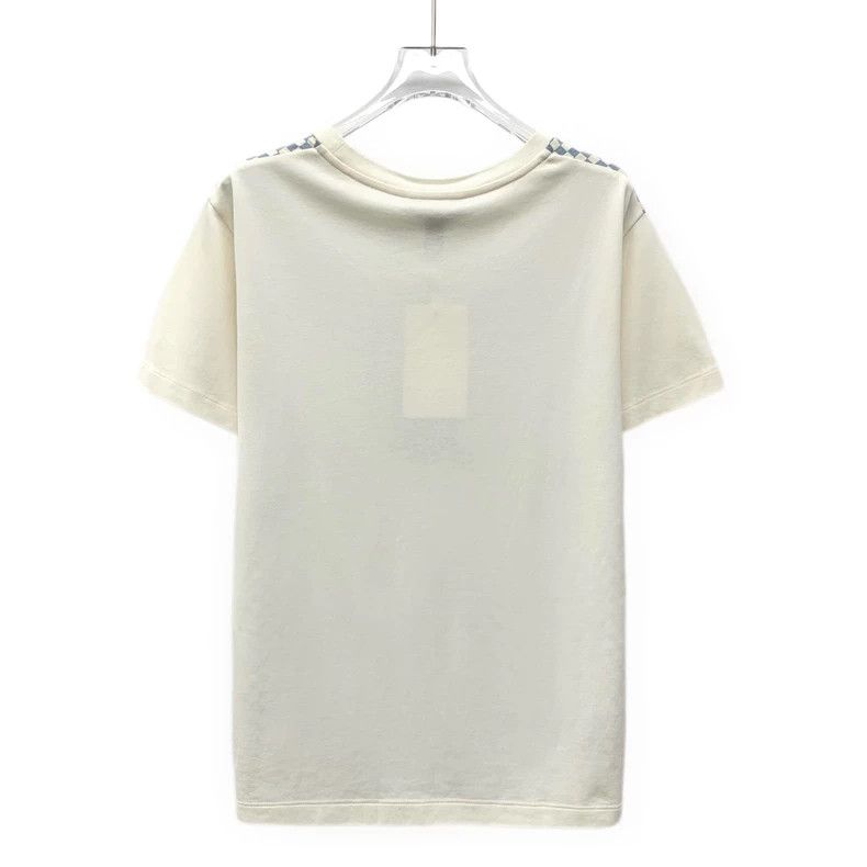 Louis Vuitton Louis Vuitton 24 Color-Block Checkerboard Cotton Crew Neck Size M / US 6-8 / IT 42-44 - 2 Thumbnail