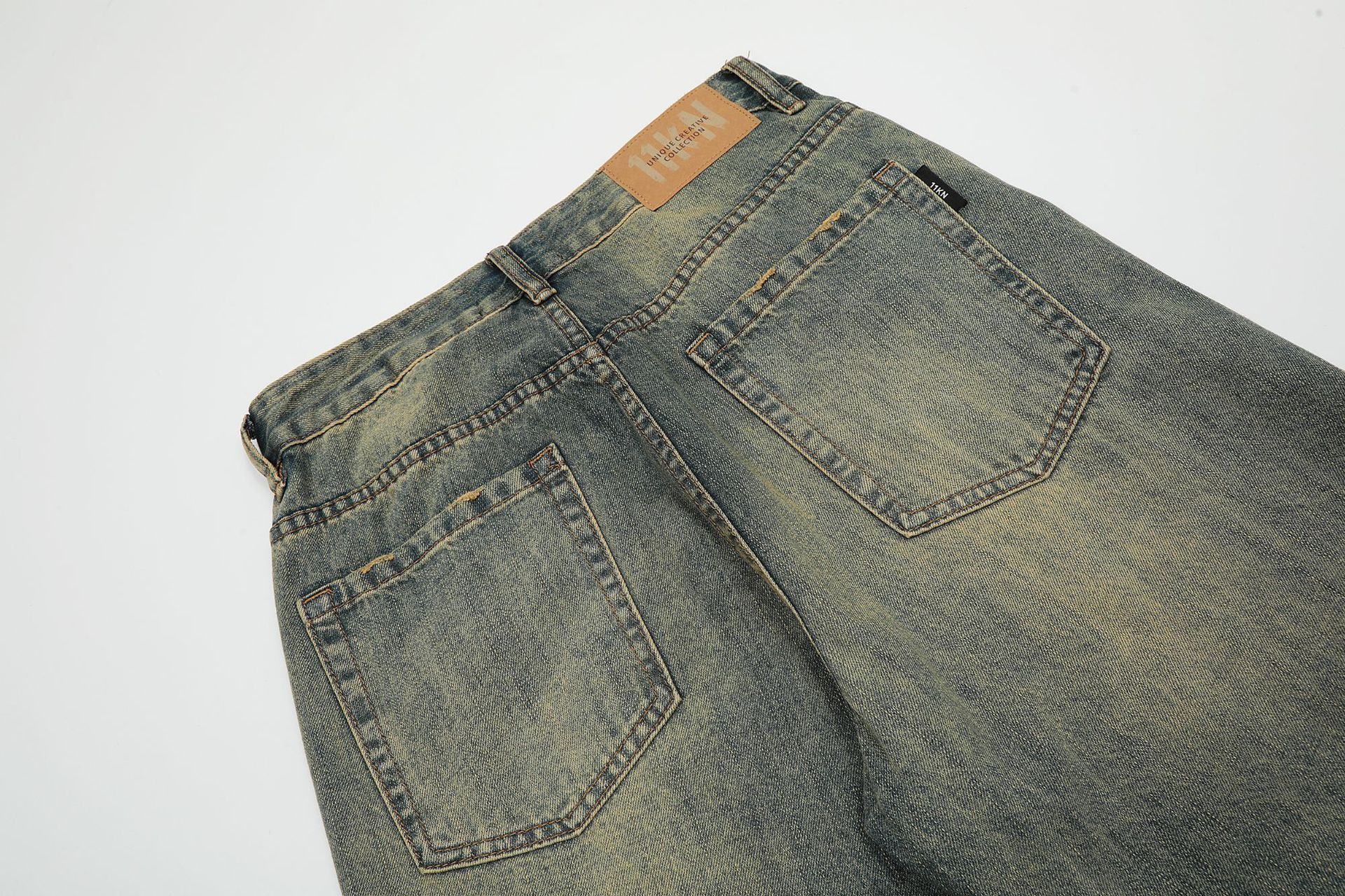 Japanese Brand × Vintage American men's washed distressed loose flared jeans y2k Size US 32 / EU 48 - 5 Thumbnail