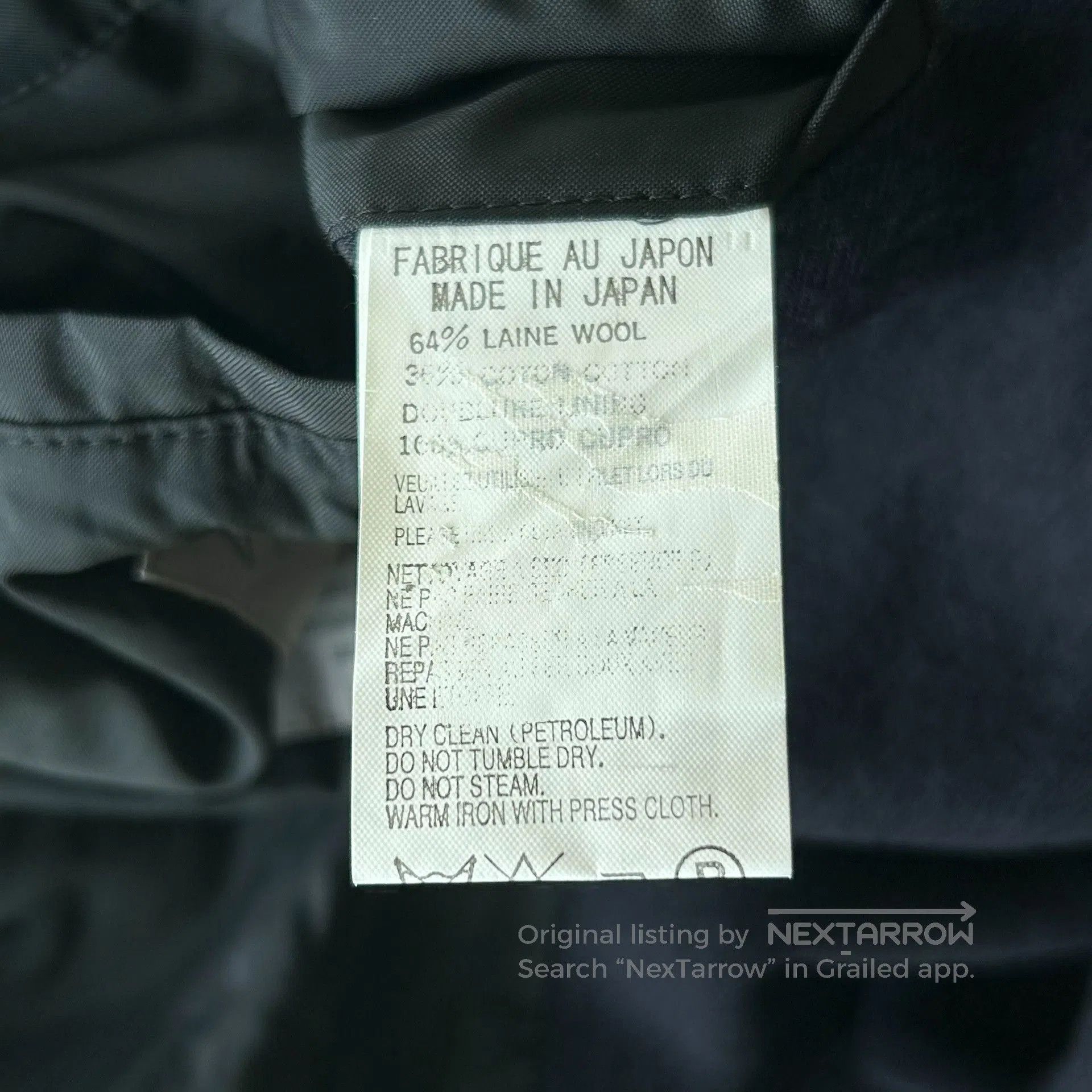 Yohji Yamamoto Yohji Yamamoto Tailored Wool Blend Coat. Size US M / EU 48-50 / 2 - 8 Thumbnail
