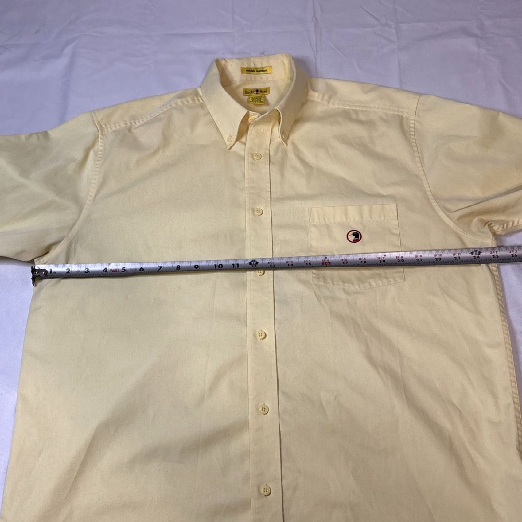 Vintage VINTAGE Duck Head Button-Down Shirt Men L Short Sleeve Yellow Size US L / EU 52-54 / 3 - 4 Thumbnail