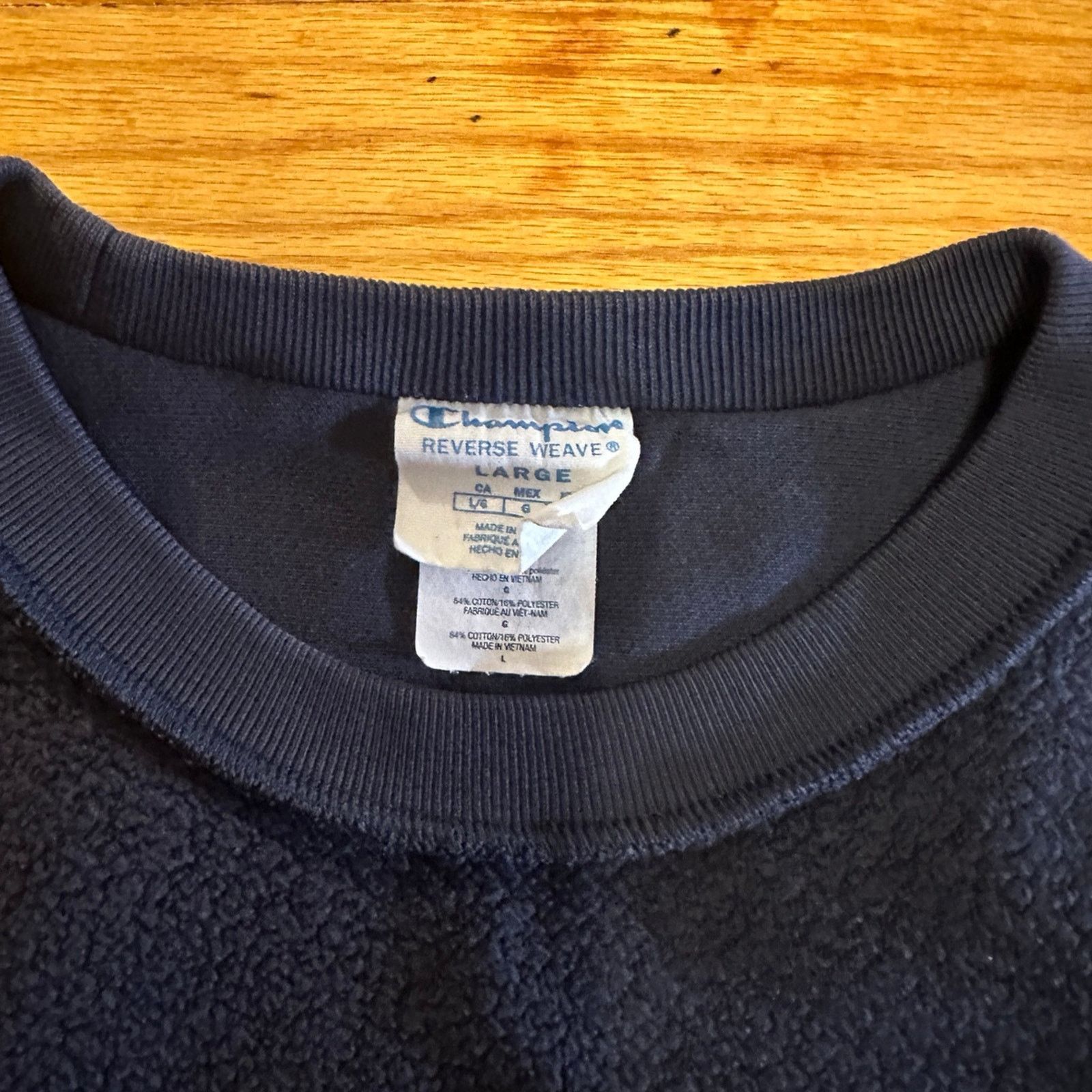 Champion Used Champion Reverse Weave Crew Neck Sweater – Navy Size US L / EU 52-54 / 3 - 2 Thumbnail