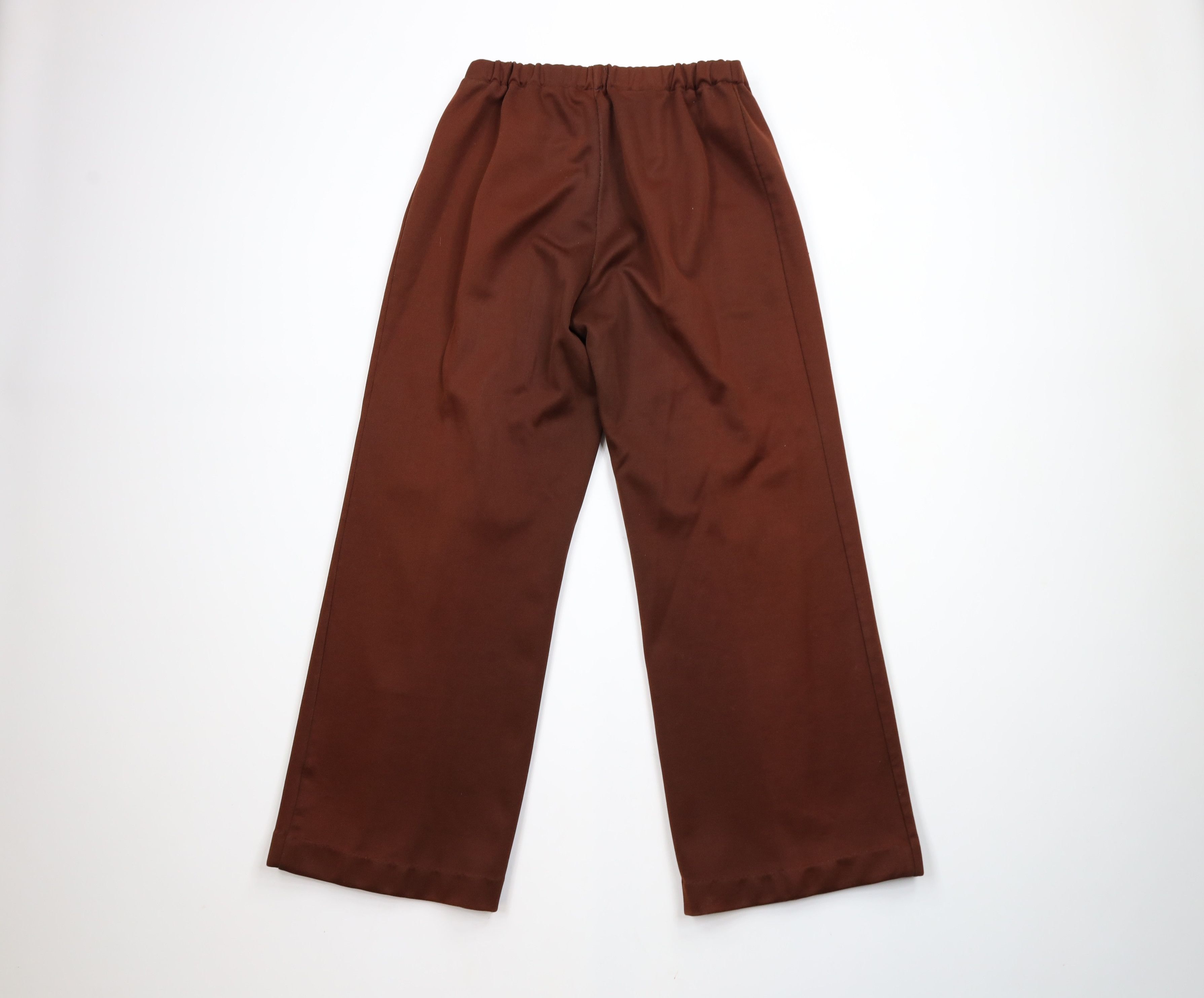 Vintage Vintage 70s Sun Faded Knit Bell Bottoms Pants Brown USA Size 38" / US 16 / IT 52 - 9 Thumbnail