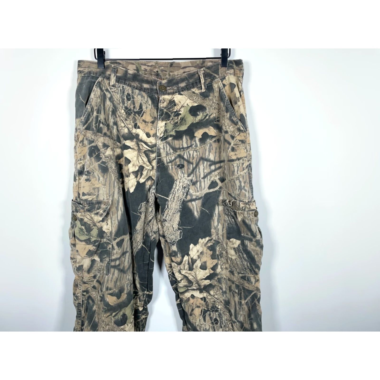Vintage VINTAGE ScentBlock Cargo Pants Men 36 x 30 Camouflage USA Made Adjustable Green Mossy Oak Breakup 90s Army Outdoor Pants Mens Size US 36 / EU 52 - 4 Thumbnail