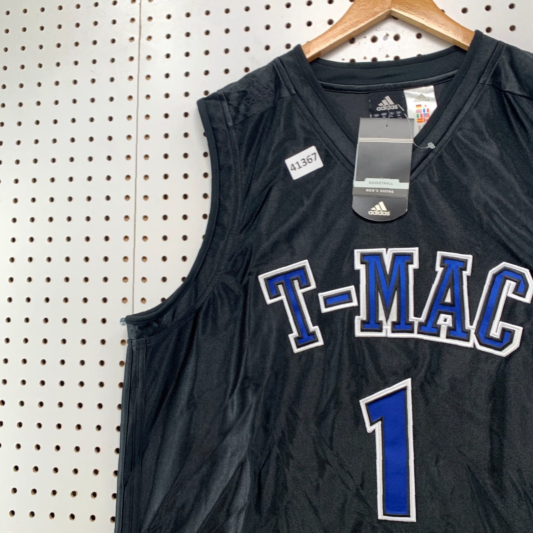Adidas Vintage Adidas Tracy McGrady Jersey Men's XL Black Satin Embroidered 90s Activewear Size US XL / EU 56 / 4 - 6 Thumbnail
