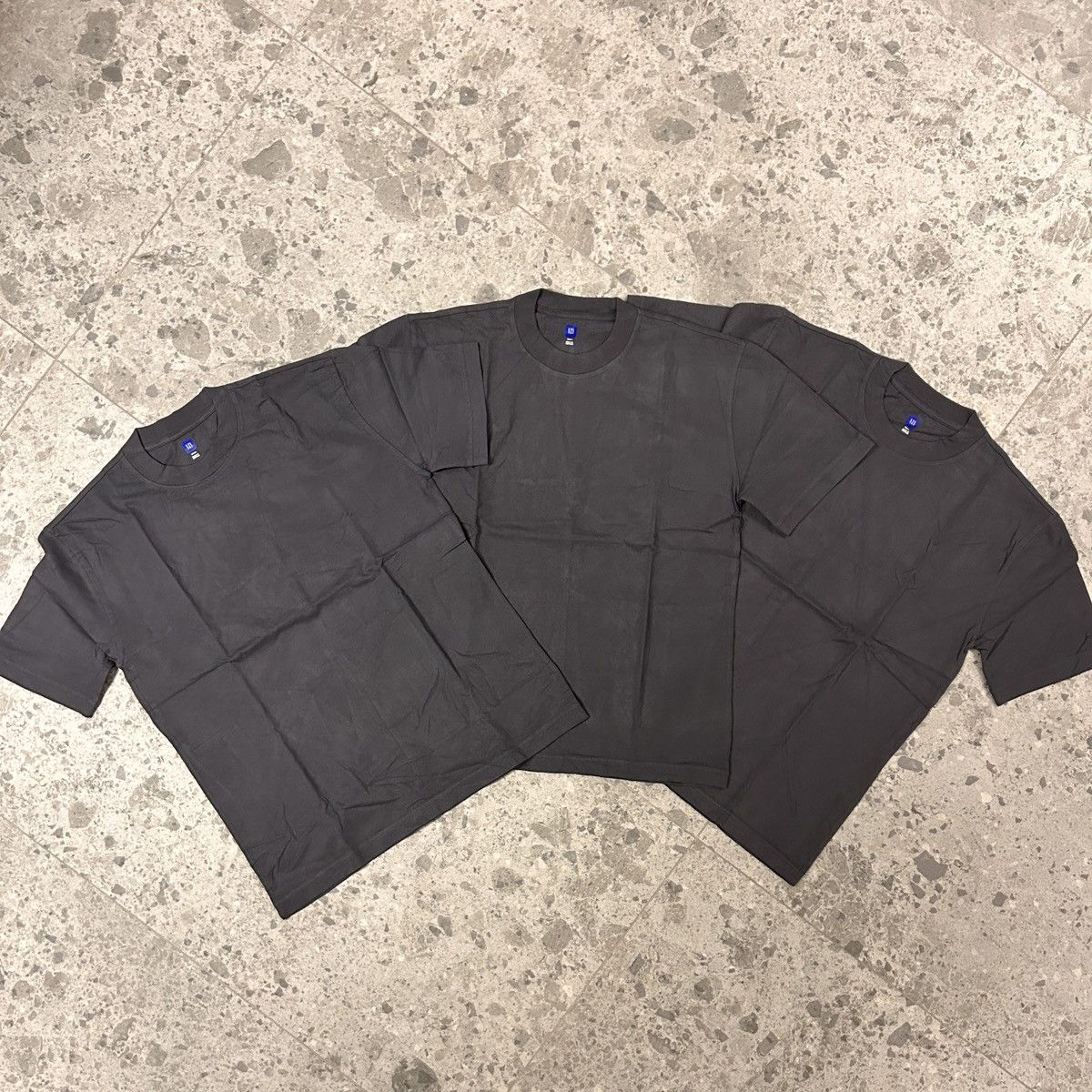 image of Gap x Kanye West Yeezy Gal Tee Van Drop Pack Of 3 in Grey, Men's (Size Small)