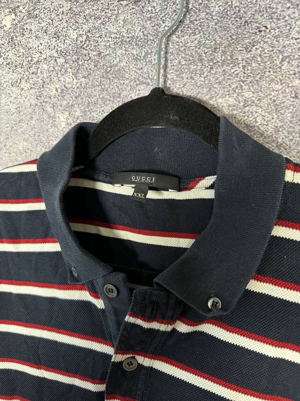 Gucci Vintage Gucci Striped Polo Y2k Oldmoney Men's 2XL Size Size US XXL / EU 58 / 5 - 10 Thumbnail
