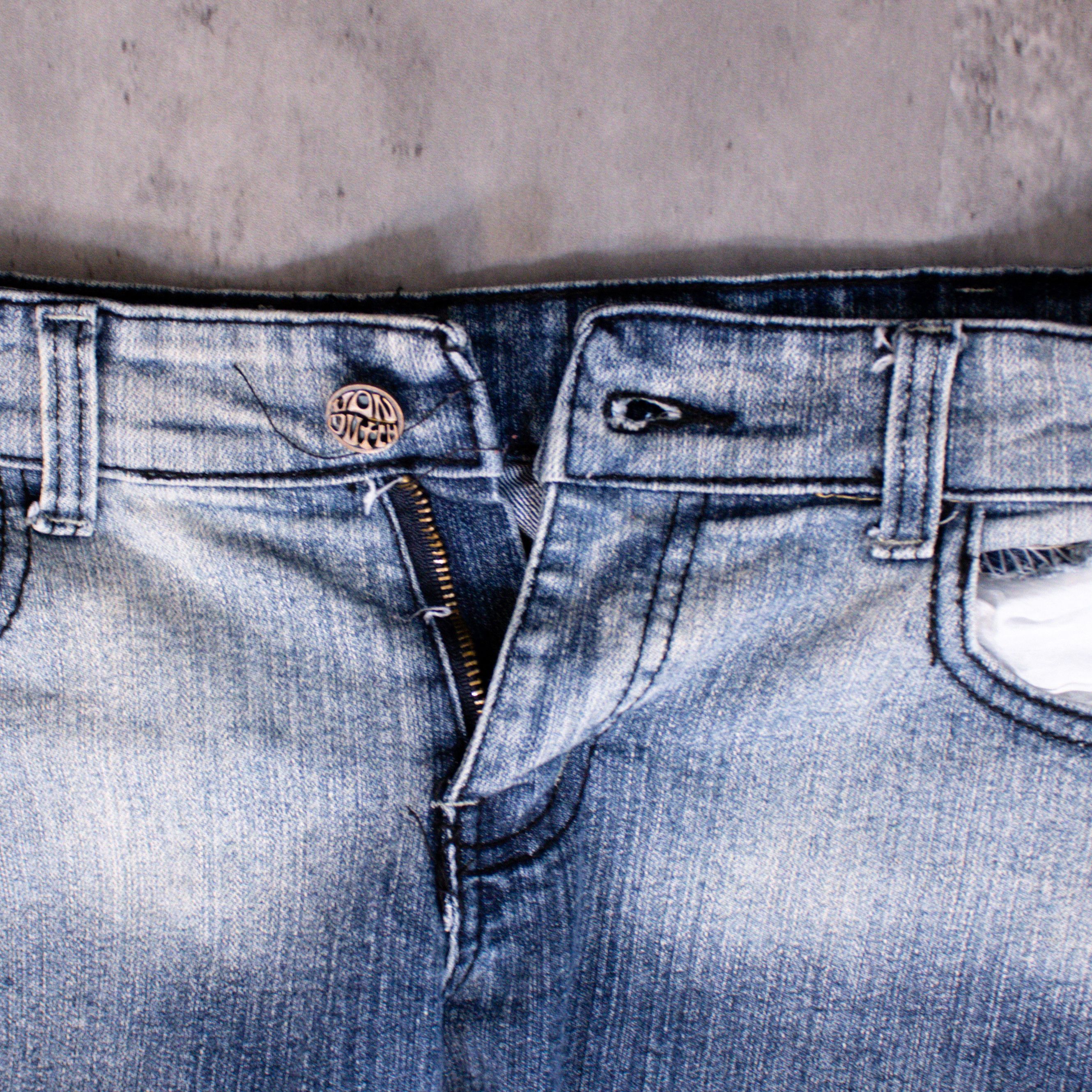 Vintage × Von Dutch Y2K 2000's Von Dutch Midwash Indigo Skinny Denim Jeans Pants Size US 30 / EU 46 - 11 Thumbnail