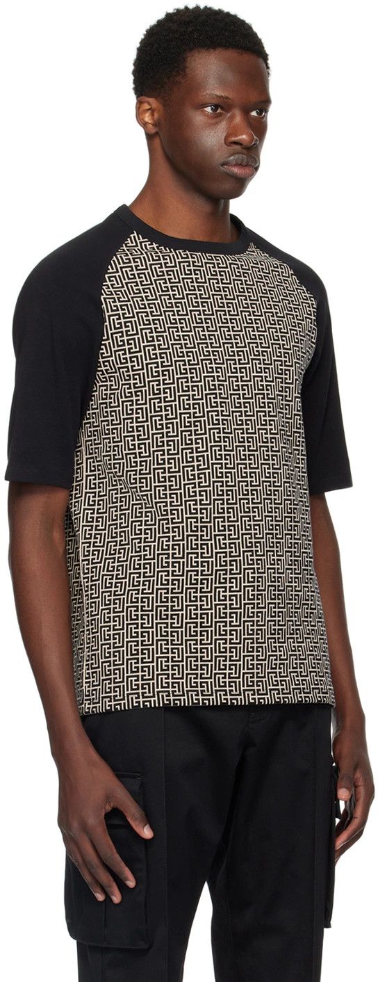 Balmain o1s1wg110125 T-Shirt in White Black Size US M / EU 48-50 / 2 - 5 Thumbnail