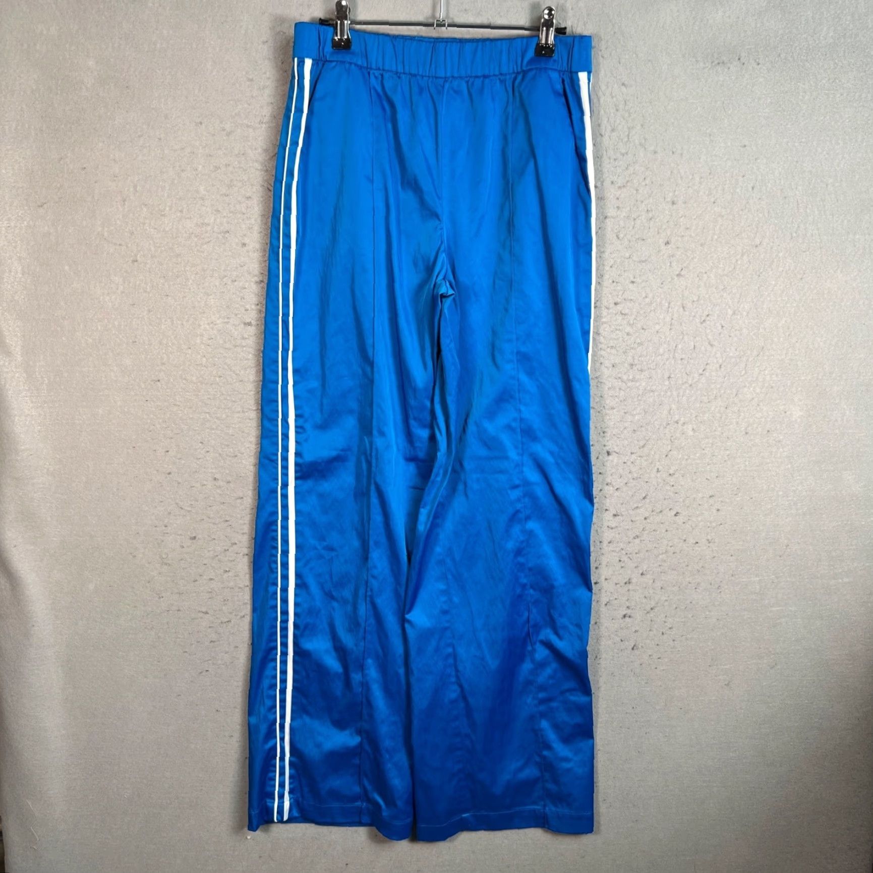 Zara Zara Womens Small Blue Wide-Leg Track Pants Polyester Blend Pants Track Pants Womens Small Blue Wide-Leg Zara Size 28" / US 6 / IT 42 - 2 Thumbnail