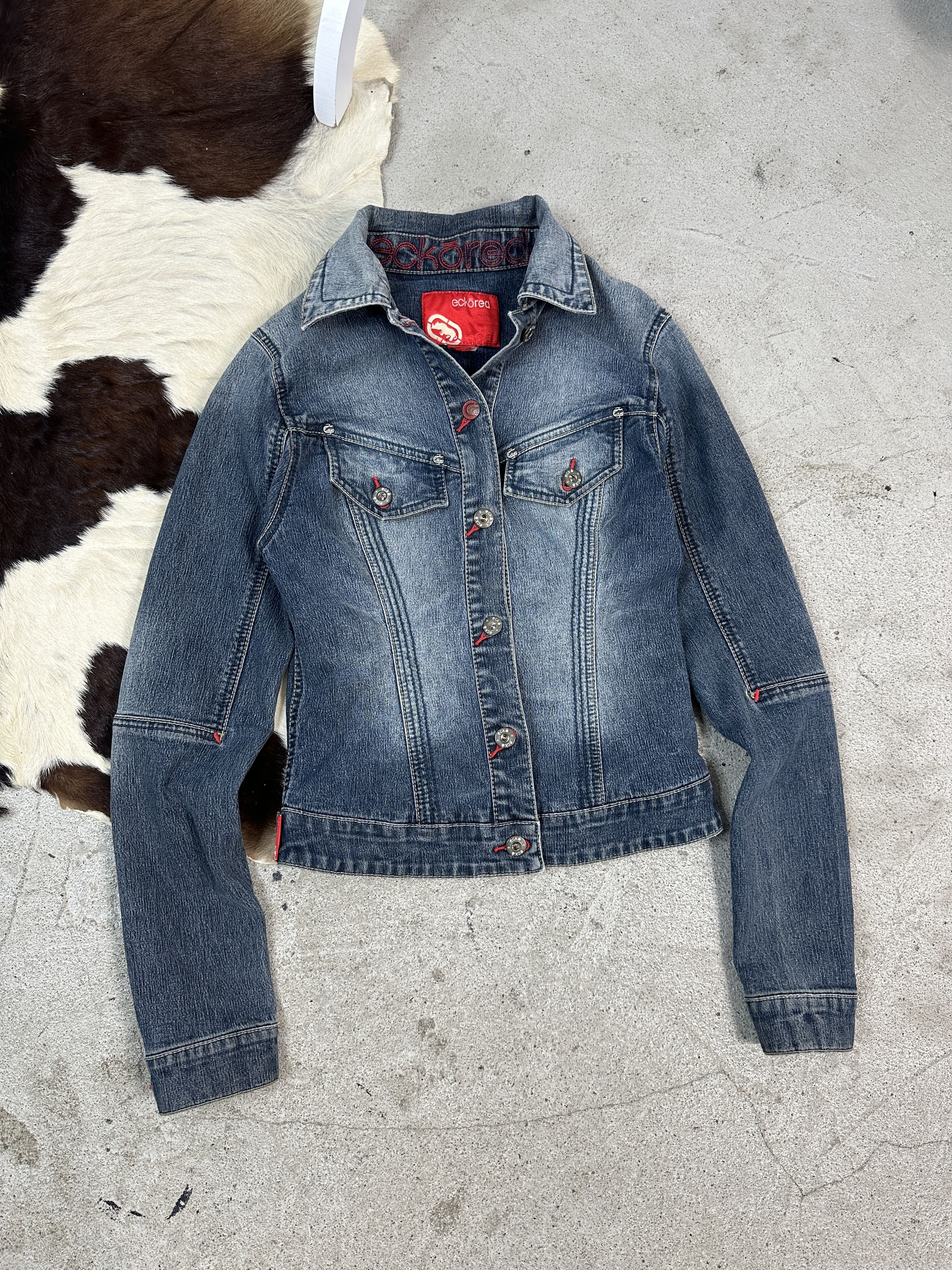 Ecko Unltd. × Vintage Vintage Ecko Unltd Fitted Jeans Jacket Size M / US 6-8 / IT 42-44 - 1 Thumbnail