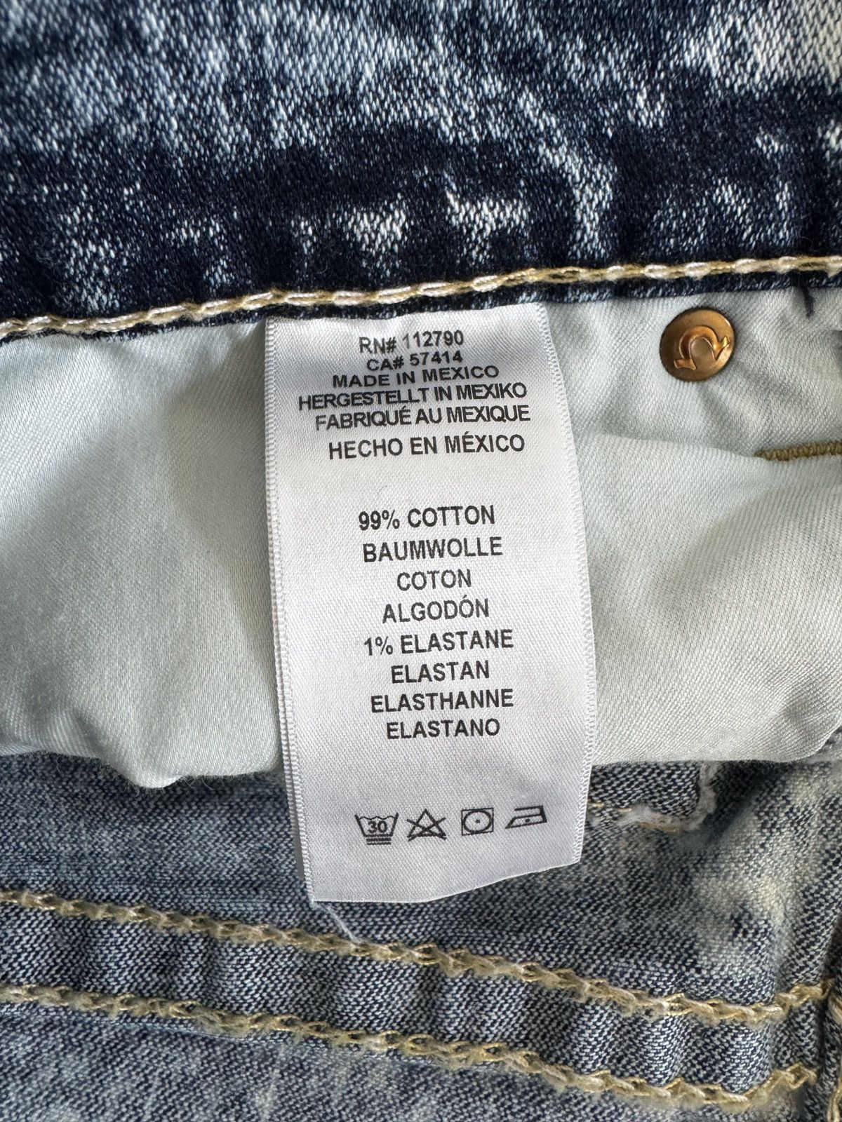 True Religion ROCCO FLAP BIG T TRUE RELIGION ACID WASH Size US 34 / EU 50 - 8 Thumbnail