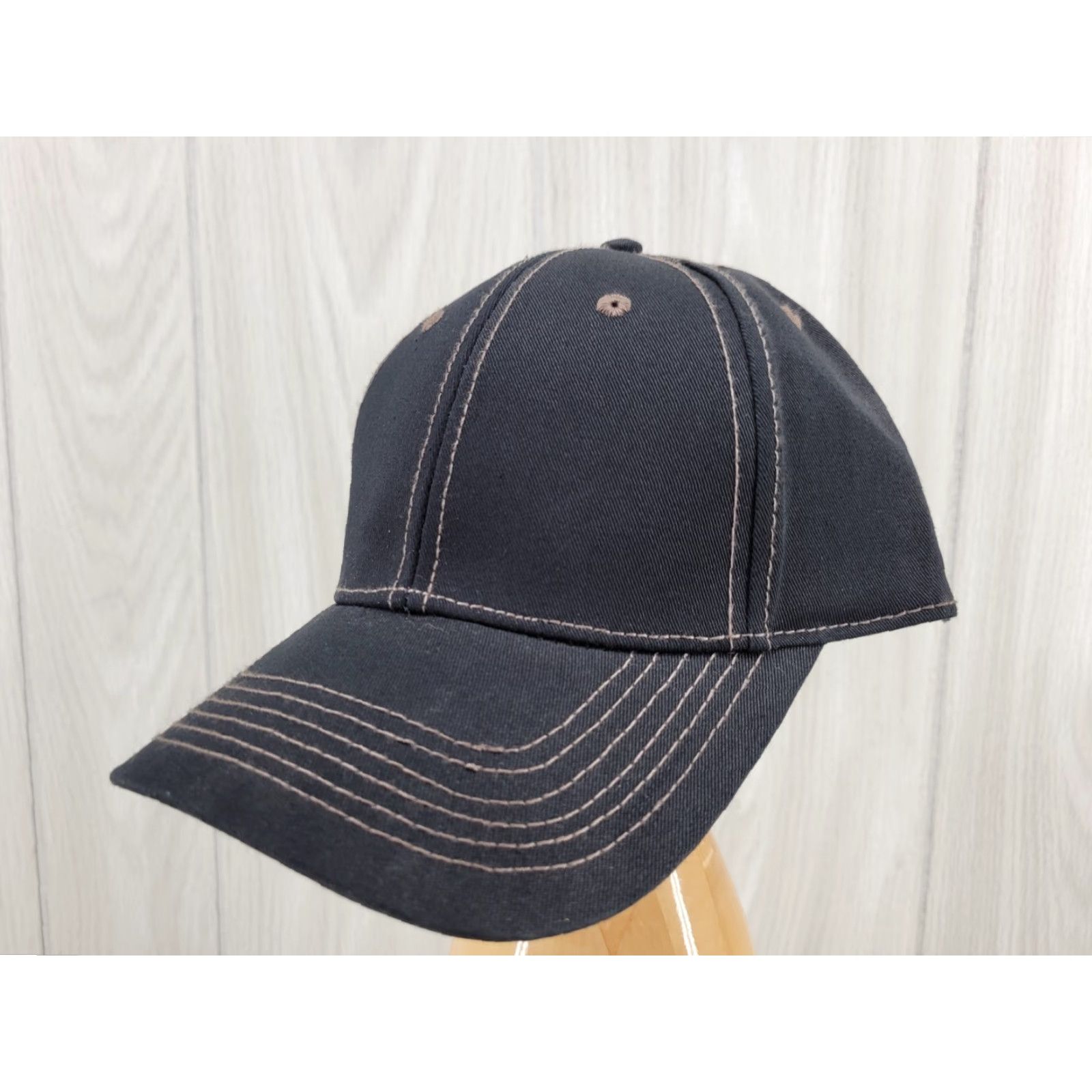 Vintage Professional's Choice NWT Blank Black Hat Trucker Hat Adjustable Unisex Adults Black USA - Cotton Twill Cap Size ONE SIZE - 2 Thumbnail