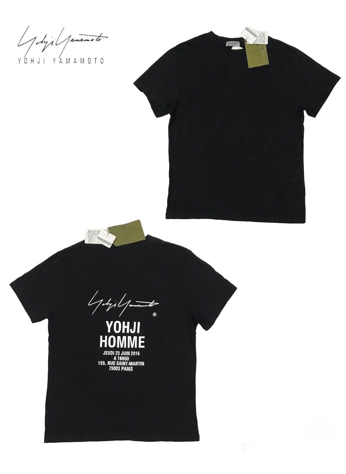 Japanese Brand × Yohji Yamamoto NeW Old Stock‼️Yohji Yamamoto Pour Home Staff Tee Size US L / EU 52-54 / 3 - 1 Thumbnail