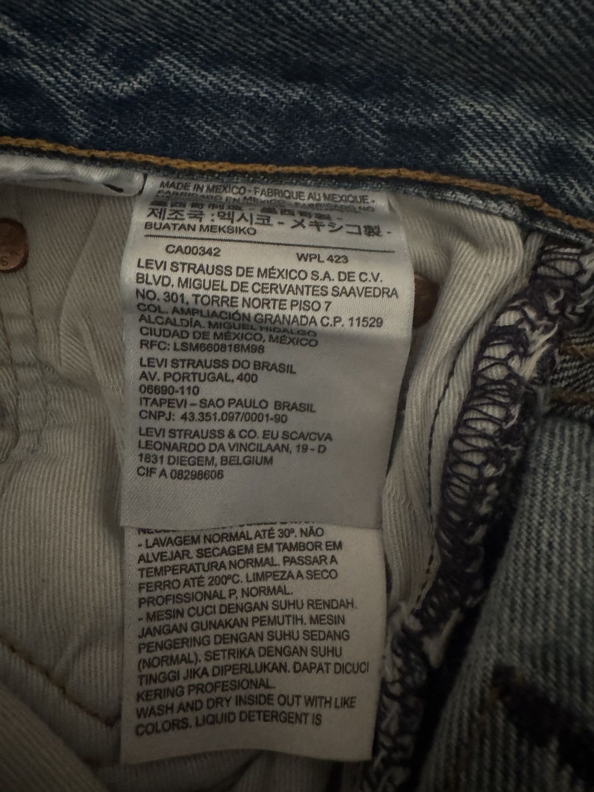 (B).Stroy × DENIM TEARS Denim Tears x Bstroy dark wash denim Size US 29 - 7 Thumbnail