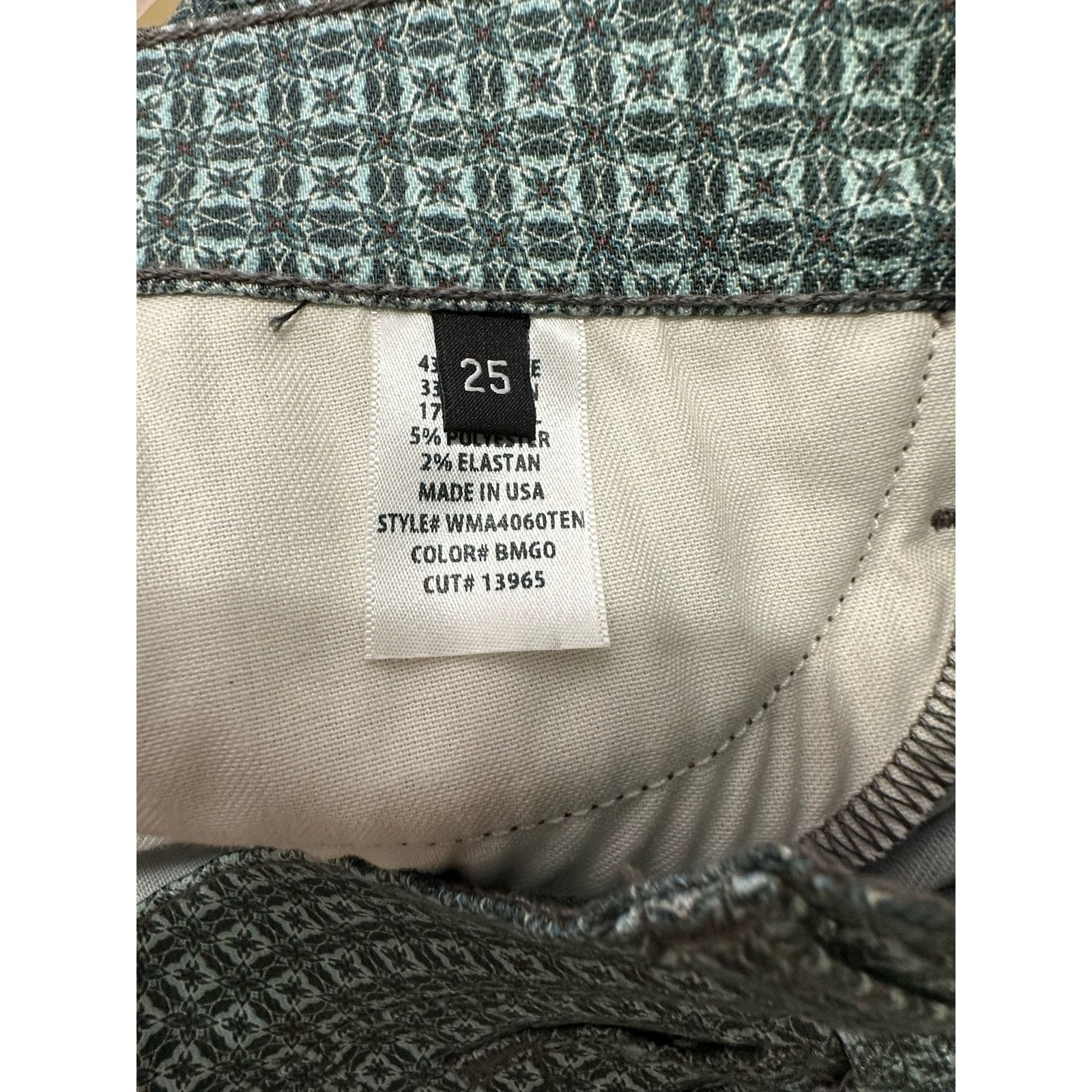 Hudson Hudson green floral skinny pants size 25 Size 27" / US 4 / IT 40 - 4 Thumbnail
