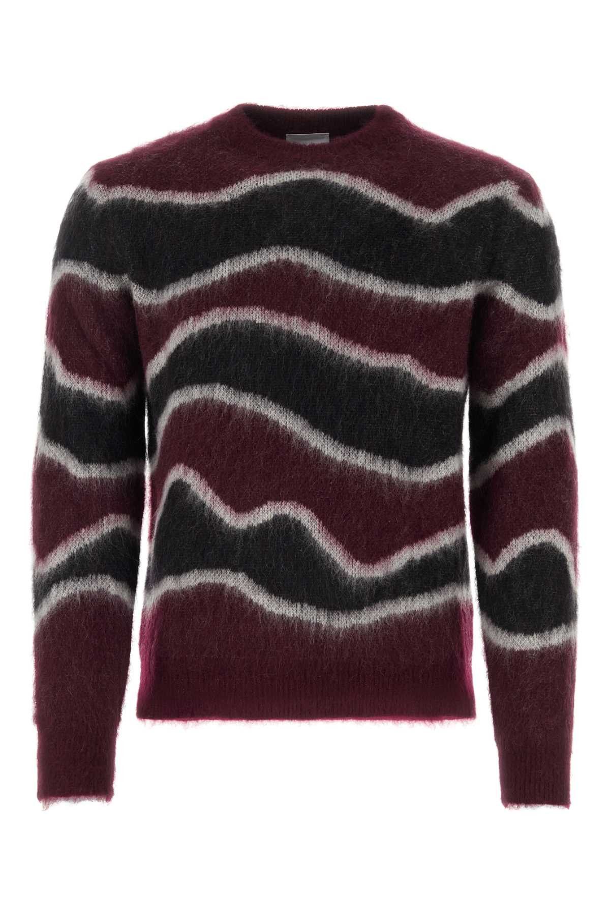 image of Pt Torino Embroidered Mohair Blend Sweater in Printed, Men's (Size XL)