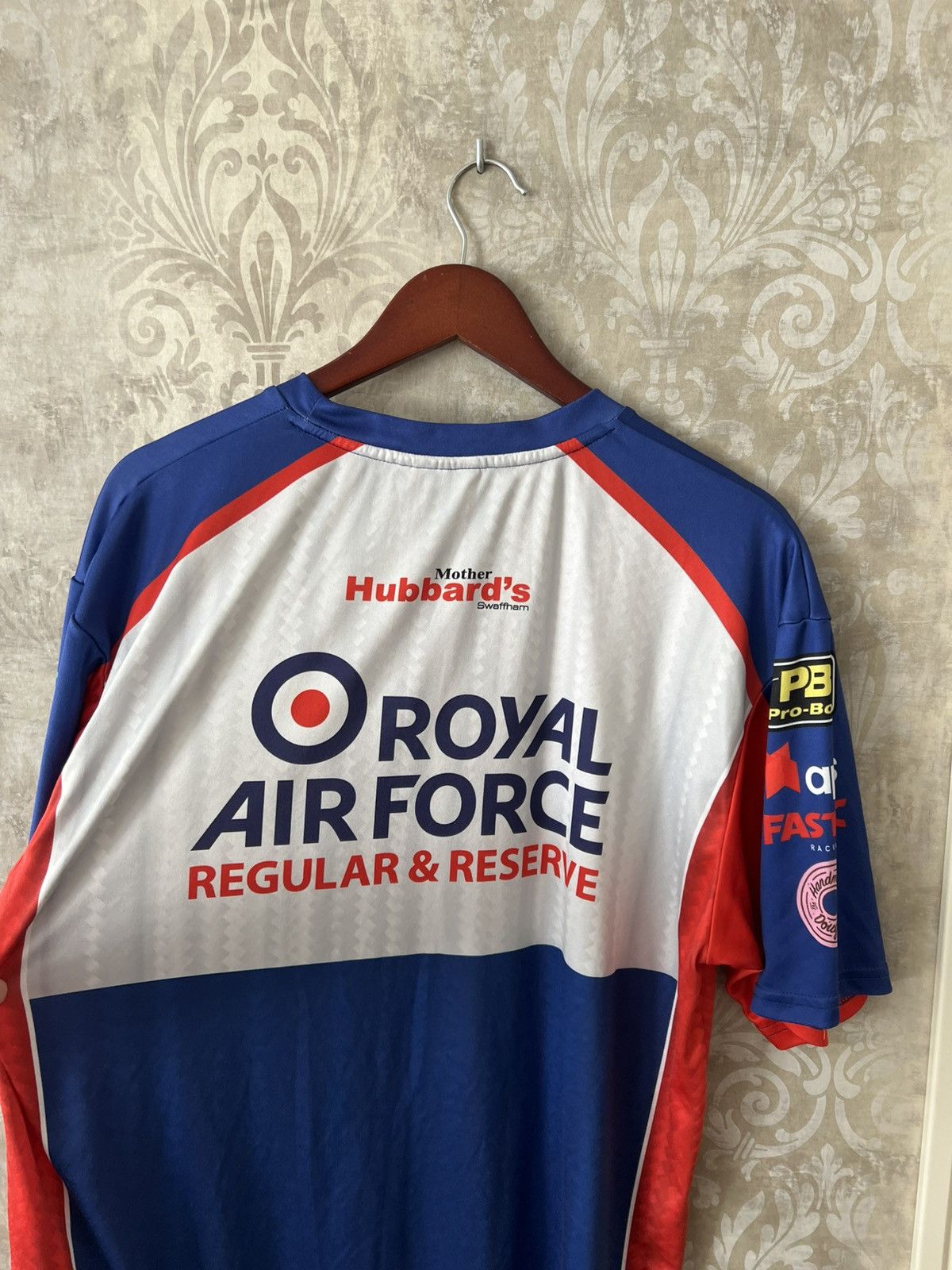 Other Vintage Royal Air Force Racing Jersey RAF Motorsport Tee Size US XL / EU 56 / 4 - 13 Thumbnail