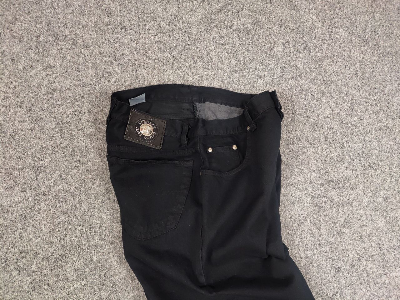 Versace Jeans Couture Vintage 90's Versace Jeans Couture Logo Black Denim Size US 34 / EU 50 - 3 Thumbnail