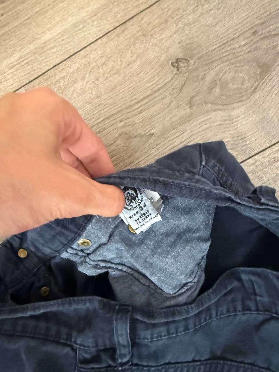 Diesel diesel industry pants men 34 blue cotton Size US 34 / EU 50 - 3 Thumbnail