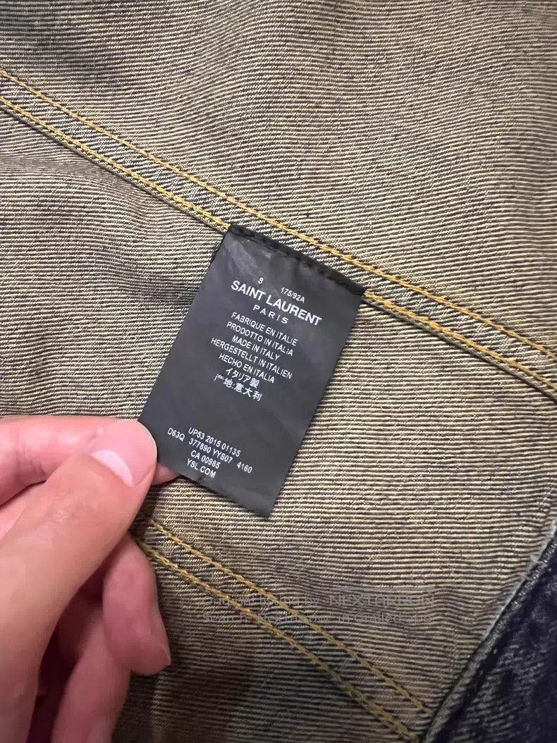 Saint Laurent Paris Saint Laurent Paris Denim Jacket i Size US S / EU 44-46 / 1 - 6 Thumbnail