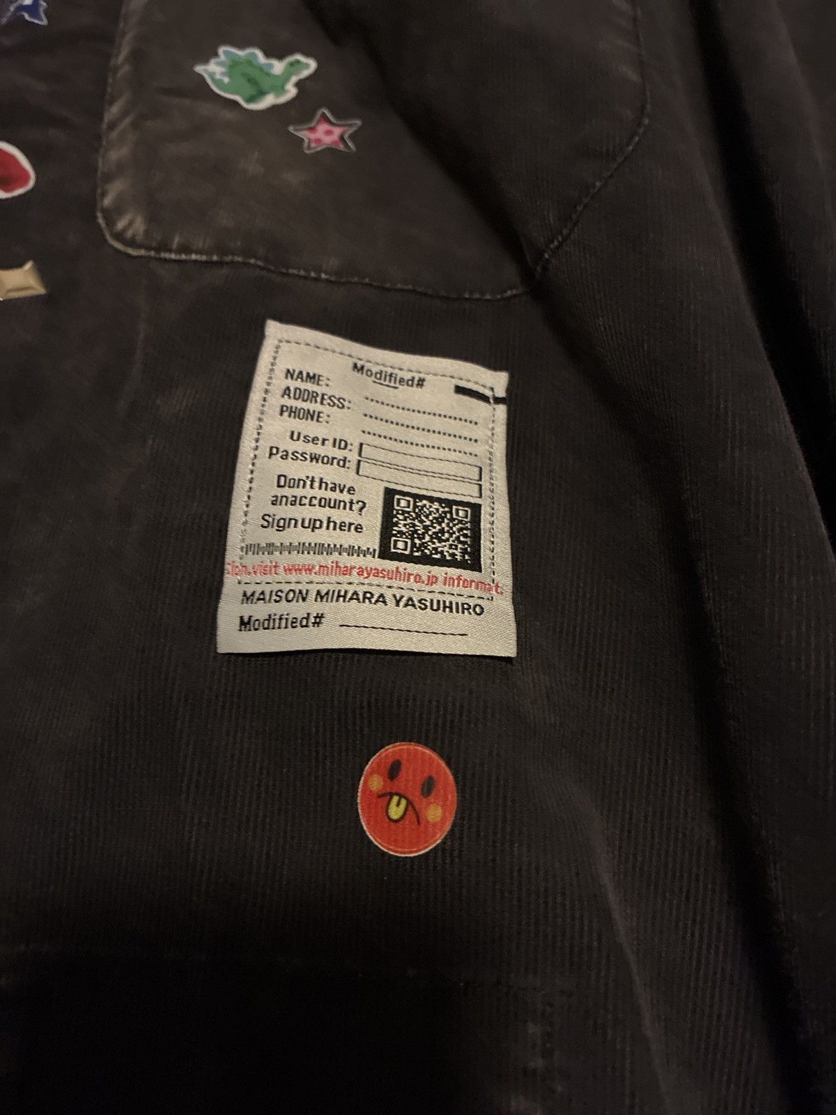 Maison MIHARA YASUHIRO Corduroy button up sticker shirt Size US M / EU 48-50 / 2 - 6 Thumbnail