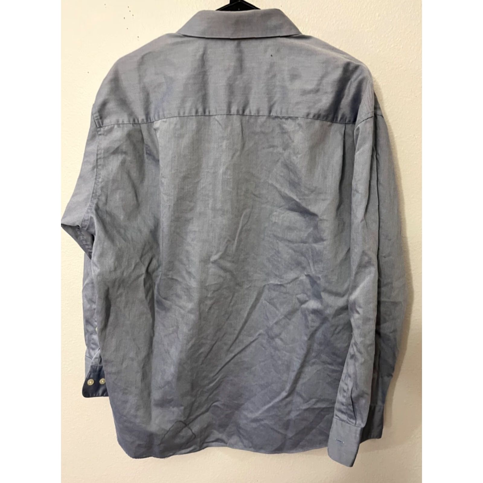 Perry Ellis VINTAGE Perry Ellis Portfolio Button-Up Shirt Men Blue 16.5 32/33 Cotton Long Sleeve Regular Size Adult Men Size US L / EU 52-54 / 3 - 2 Thumbnail