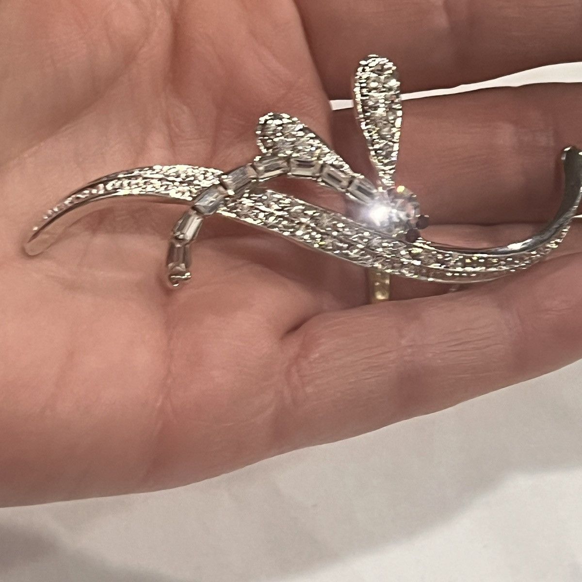Unknown London Elegant Rhinestone Dragonfly Brooch Size ONE SIZE - 1 Thumbnail