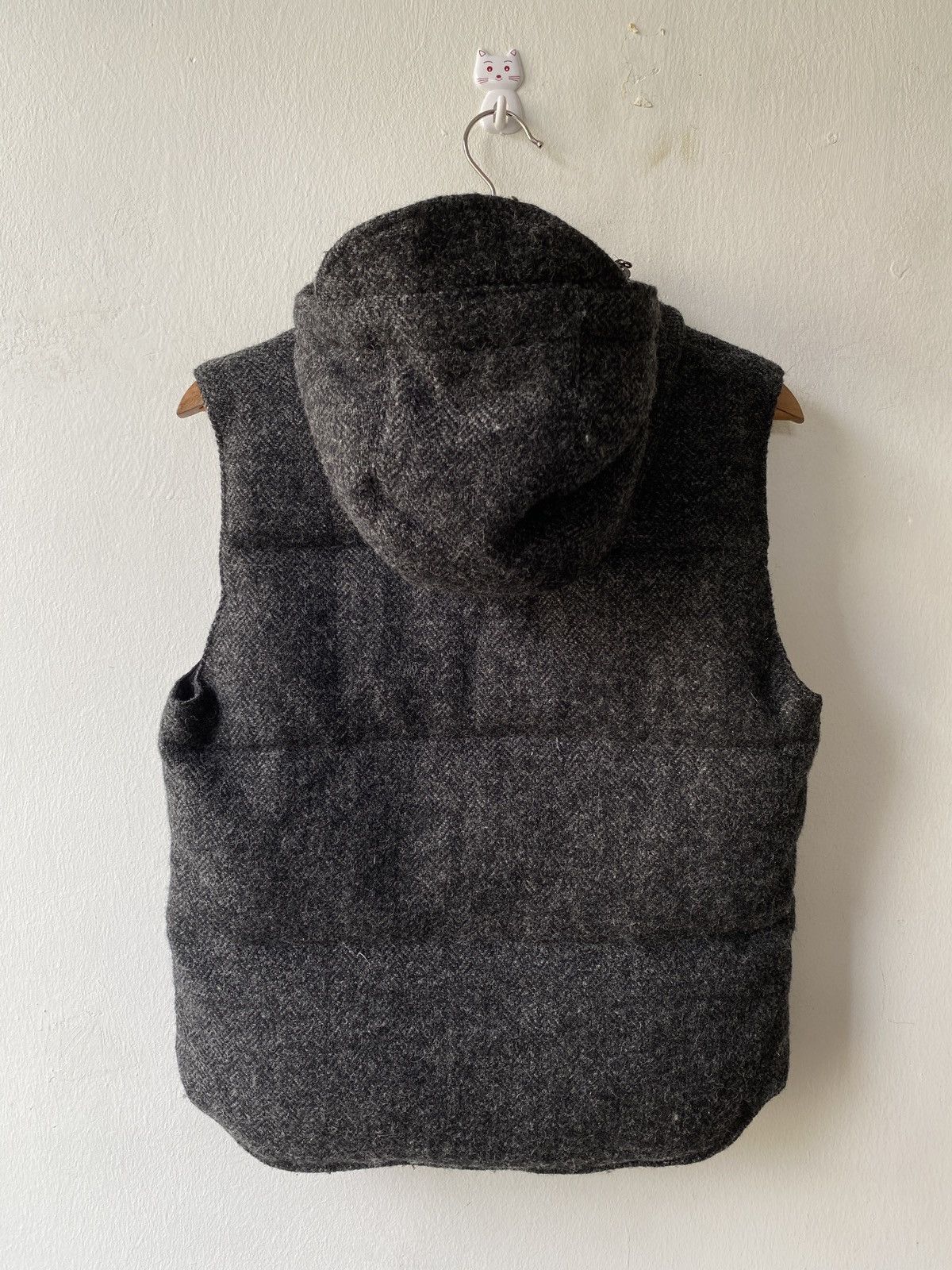 Harris Tweed × Japanese Brand × Journal Standard Harris Tweed X Journal Standard Wool Puffer Vest Hoodie Size US M / EU 48-50 / 2 - 5 Thumbnail