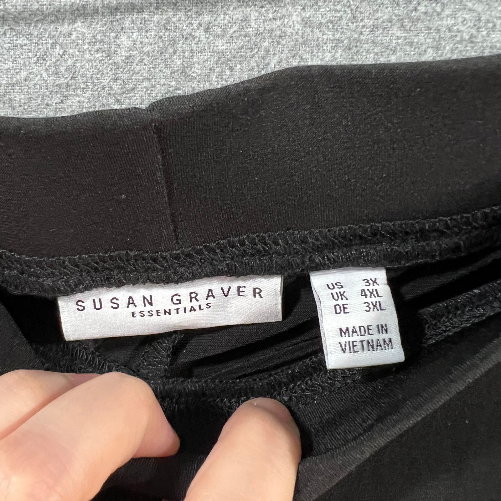Other Susan Graver Essentials Liquid Knit Straight Lee Pants Size 38" / US 16 / IT 52 - 3 Thumbnail