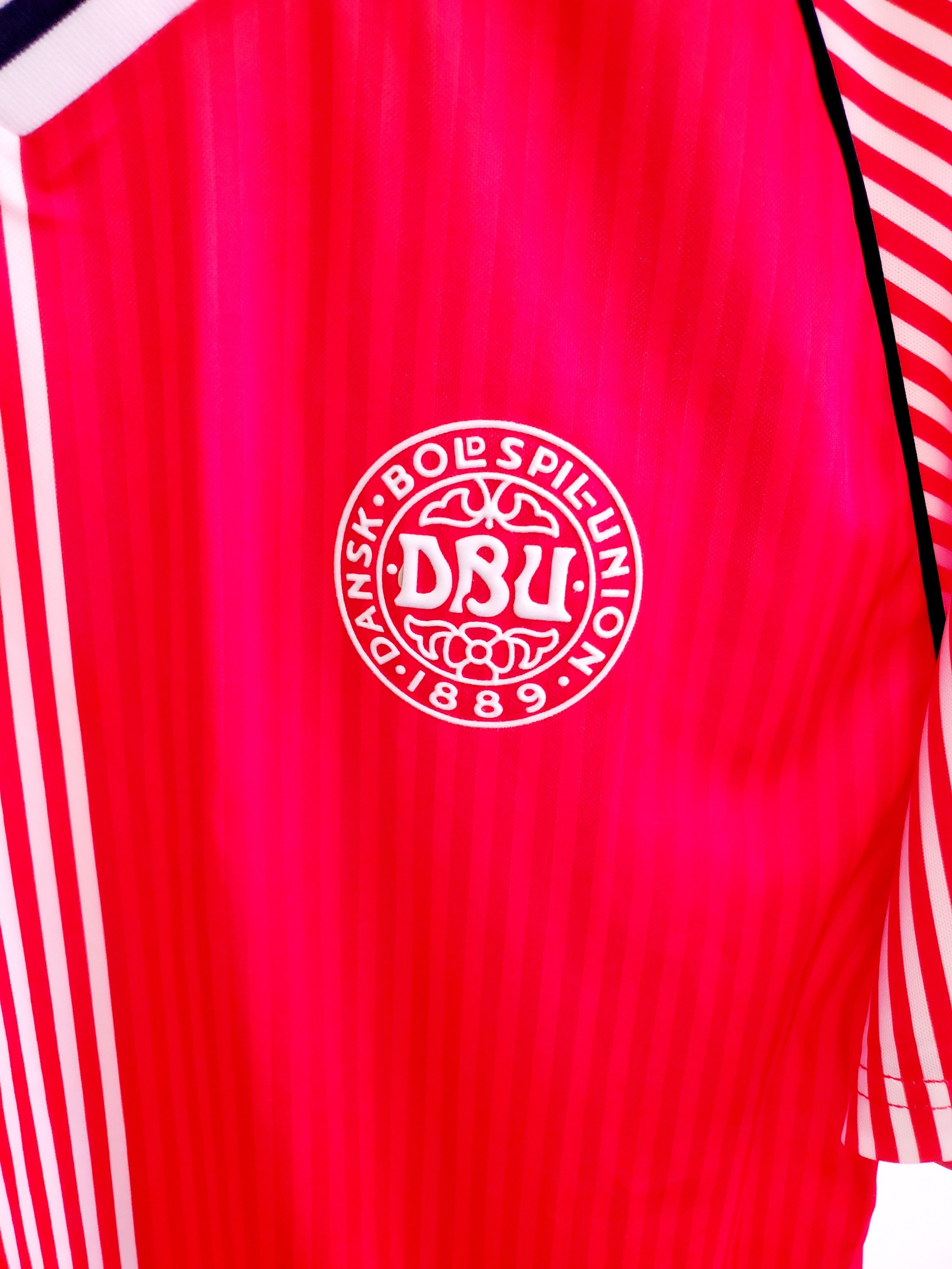 Hummel × Vintage Denmark 1986 #11 M. Laudrup Hummel jersey reprint perfect L Size US L / EU 52-54 / 3 - 5 Thumbnail