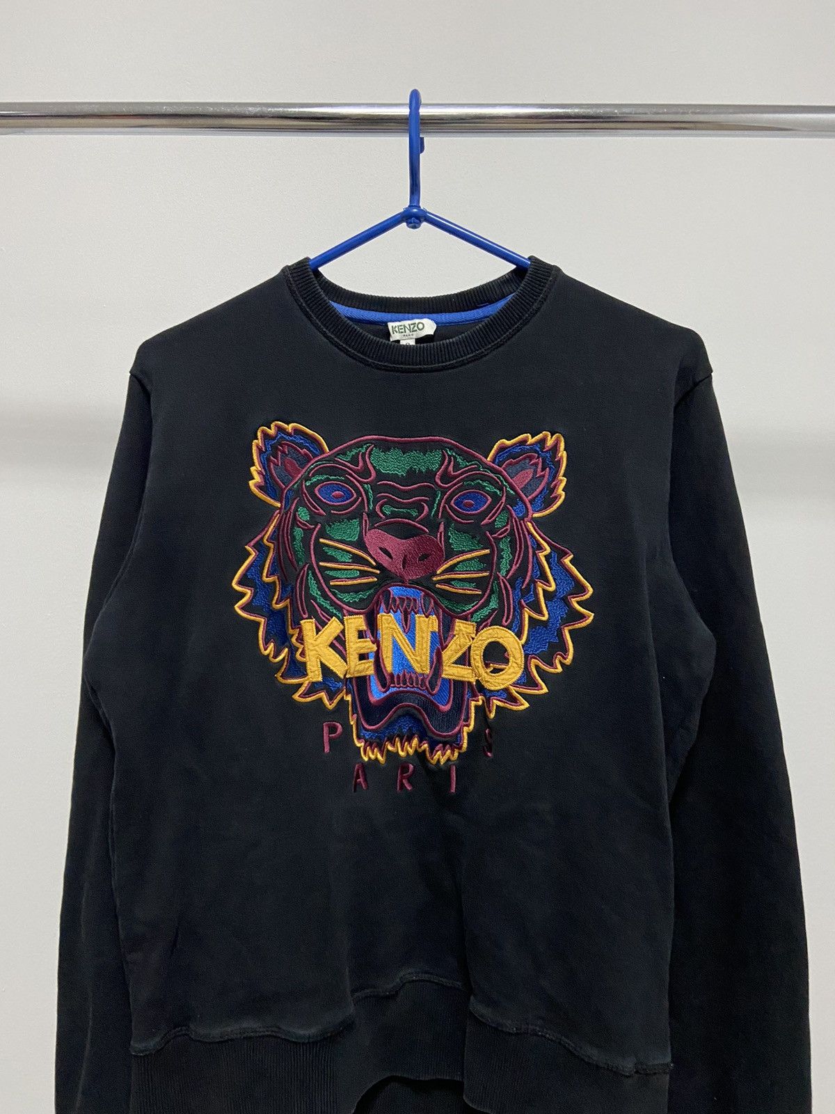 Kenzo × Vintage Kenzo tiger 🐯 Vintage Sweatshirt Big Logo Paris Luxury Size US S / EU 44-46 / 1 - 2 Thumbnail
