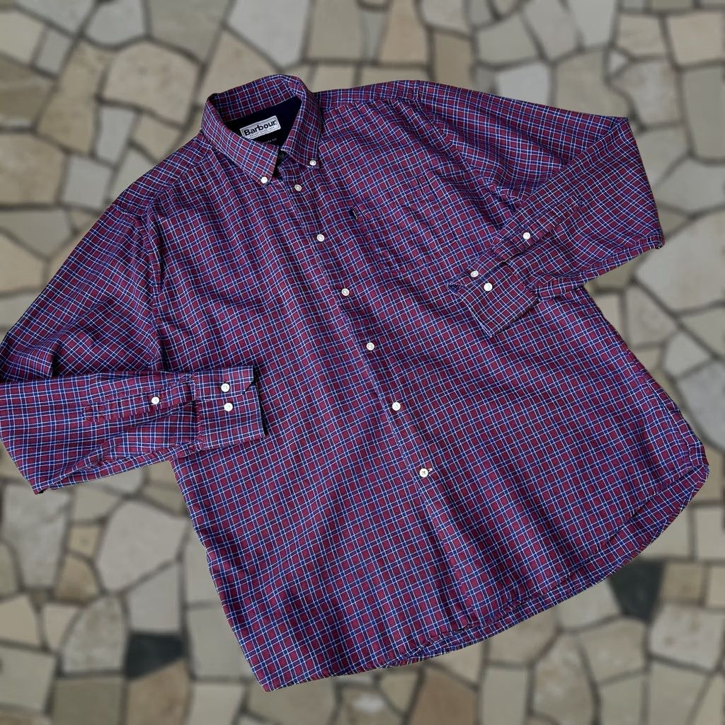 Barbour VINTAGE Barbour Button-Up Plaid Shirt Long Sleeve Men’s USA Large Size US L / EU 52-54 / 3 - 1 Thumbnail