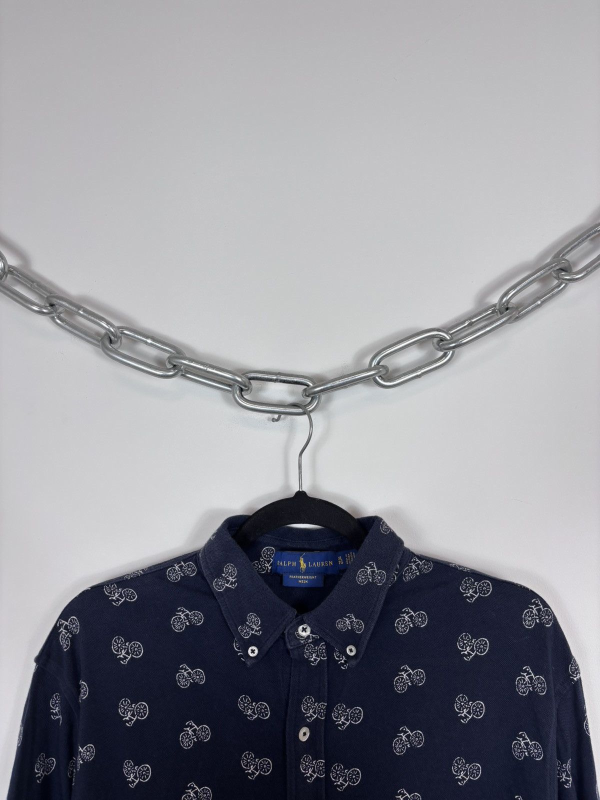 Ralph Lauren Ralph Lauren Featherweight Mesh Men’s Bike Print Shirt Size US XL / EU 56 / 4 - 3 Thumbnail