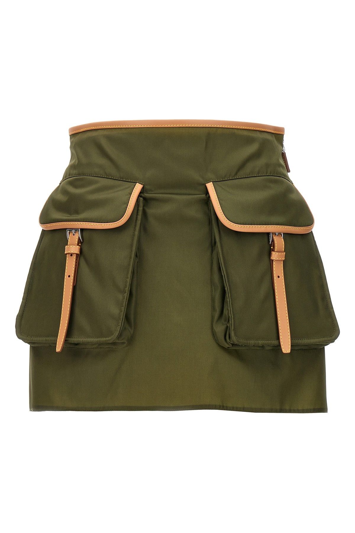 image of Prada Cargo Mini Skirt in Green, Women's (Size 28)