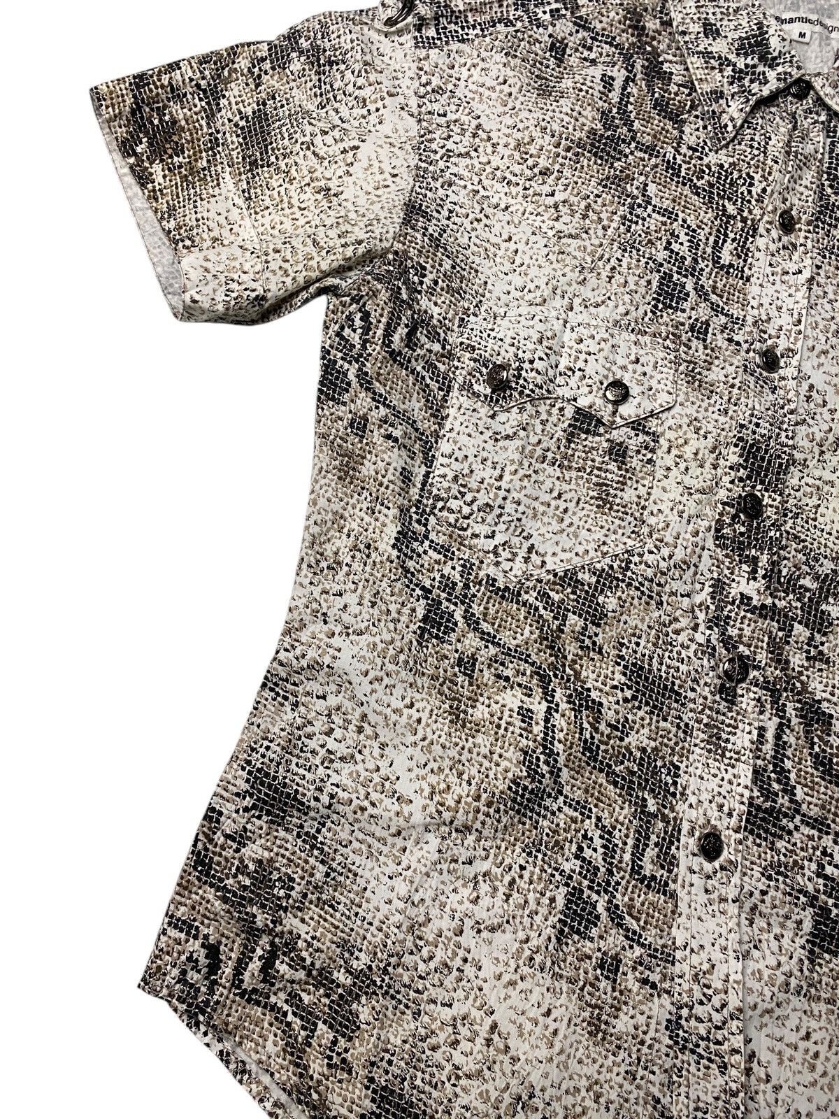14th Addiction 2000's Semantic Design Snakeskin Pattern Shirts Size US M / EU 48-50 / 2 - 3 Thumbnail