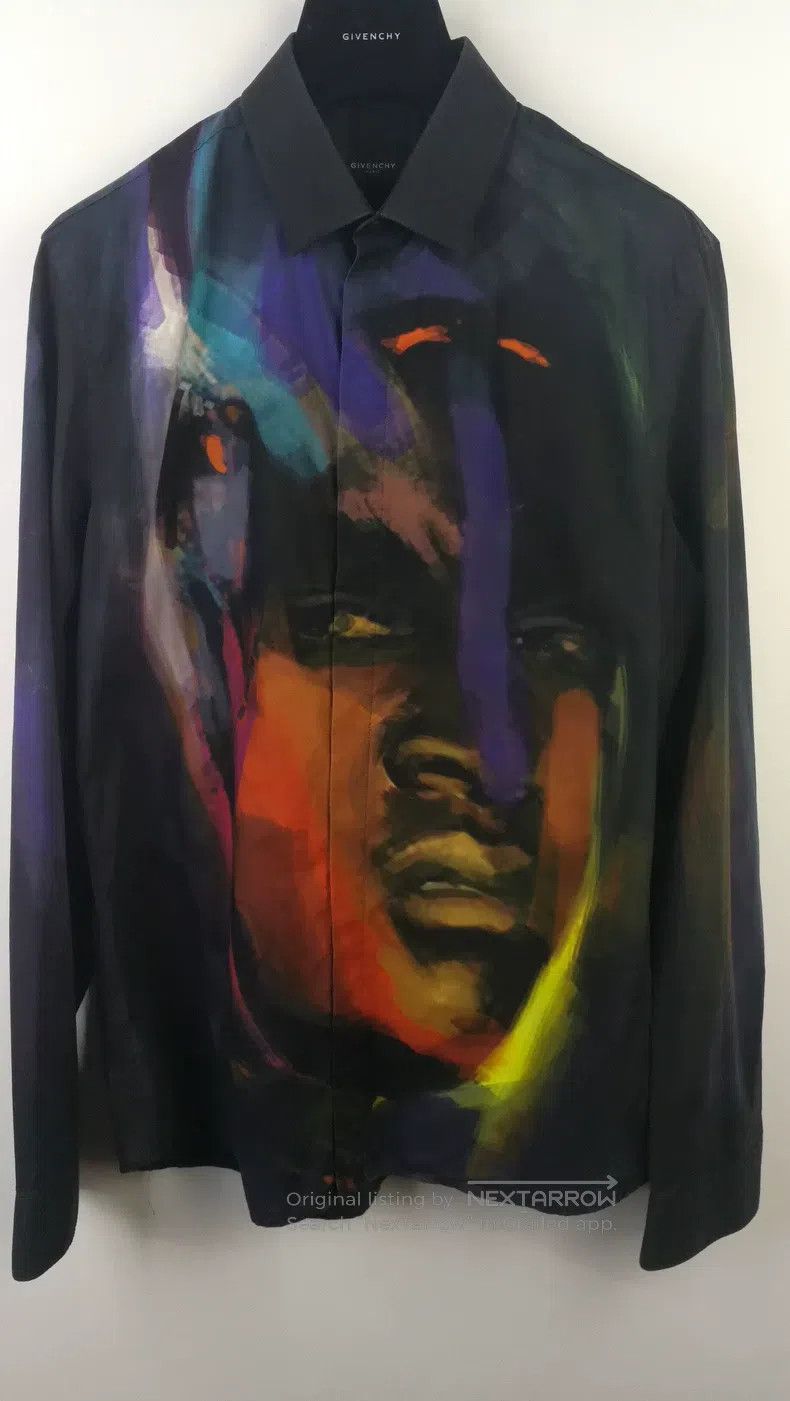 Givenchy Givenchy Size 41 Oil painting black label shirt Size US S / EU 44-46 / 1 - 1 Thumbnail