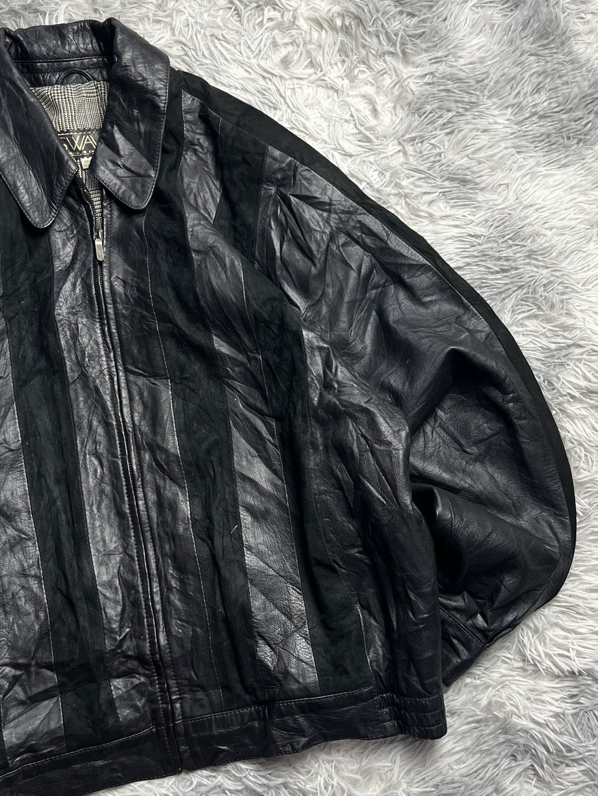 Vintage Vintage 90s SWAVA Leather Jacket Size US M / EU 48-50 / 2 - 3 Thumbnail