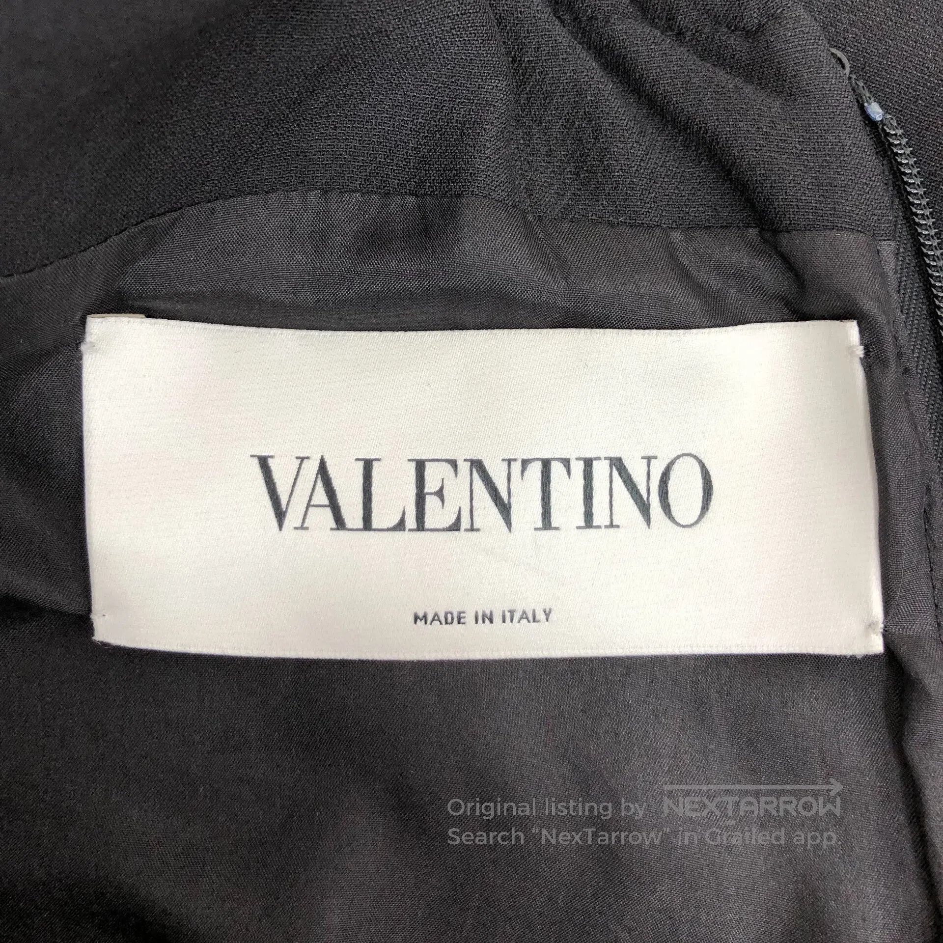 Valentino Valentino Black Tribal Necklace Design Wool Crew Neck Shor Size XS / US 0-2 / IT 36-38 - 6 Thumbnail